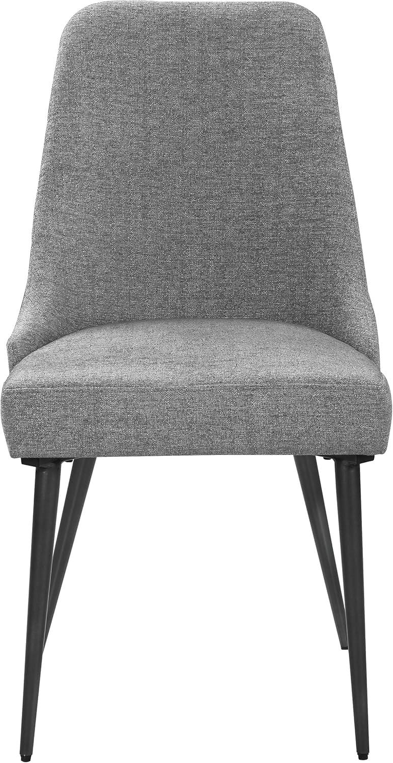 Alan Upholstered Dining Chairs Grey (Set Of 2)