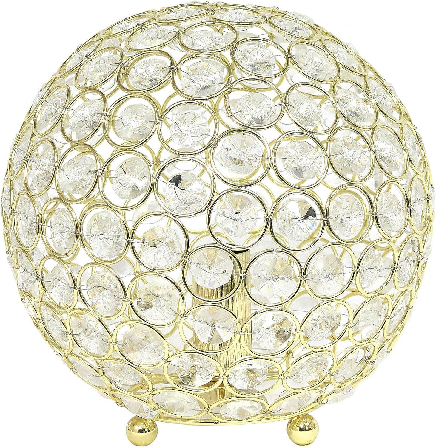 Crystal Ball Sequin Table Lamp - Elegant Design