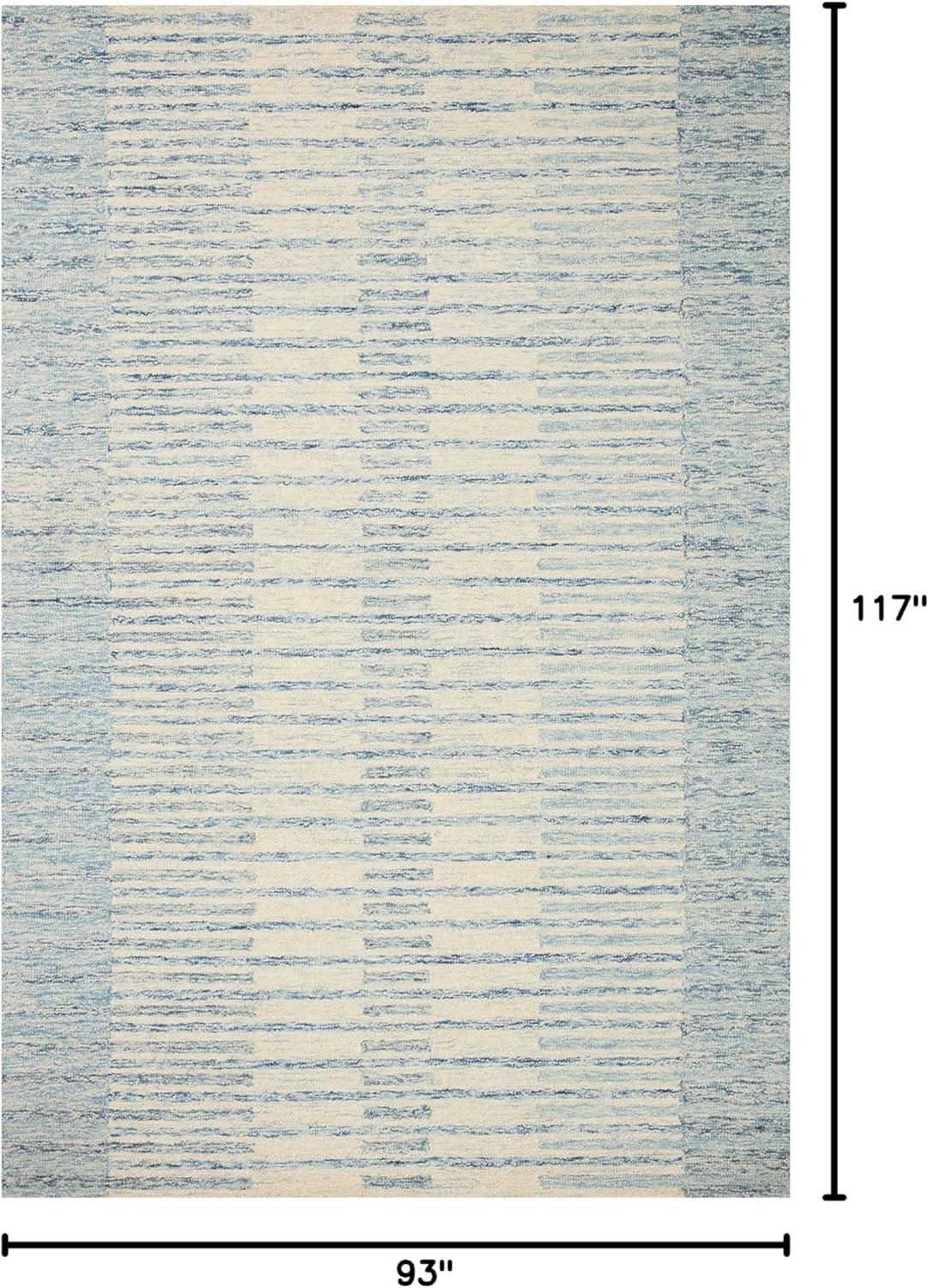 Chris Loves Julia x Loloi Chris Collection CHR-01 Ivory / Denim, TransitionalArea Rug