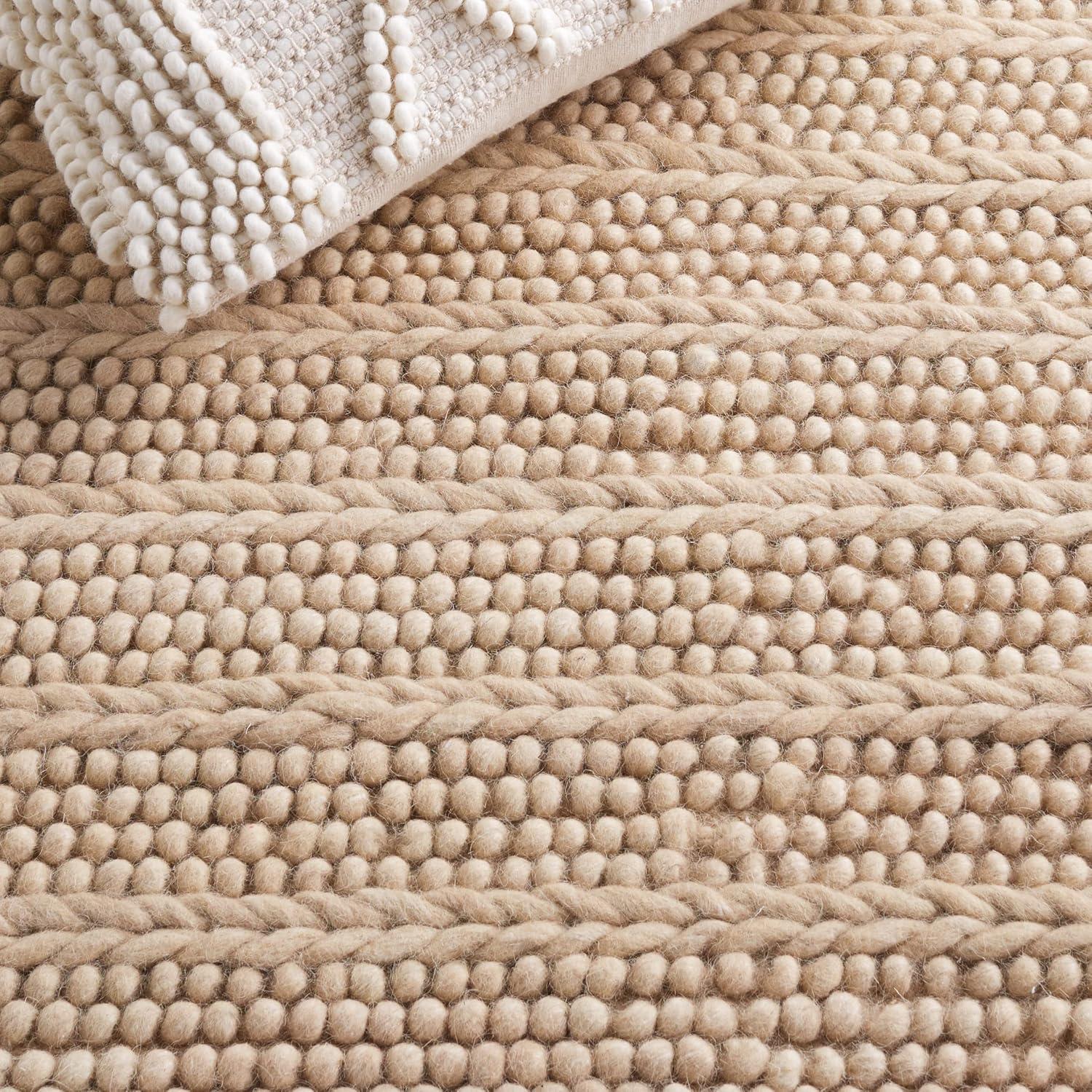 Natura NAT280 Flat Weave Indoor Area Rug - Grey - 6'x9' - Safavieh