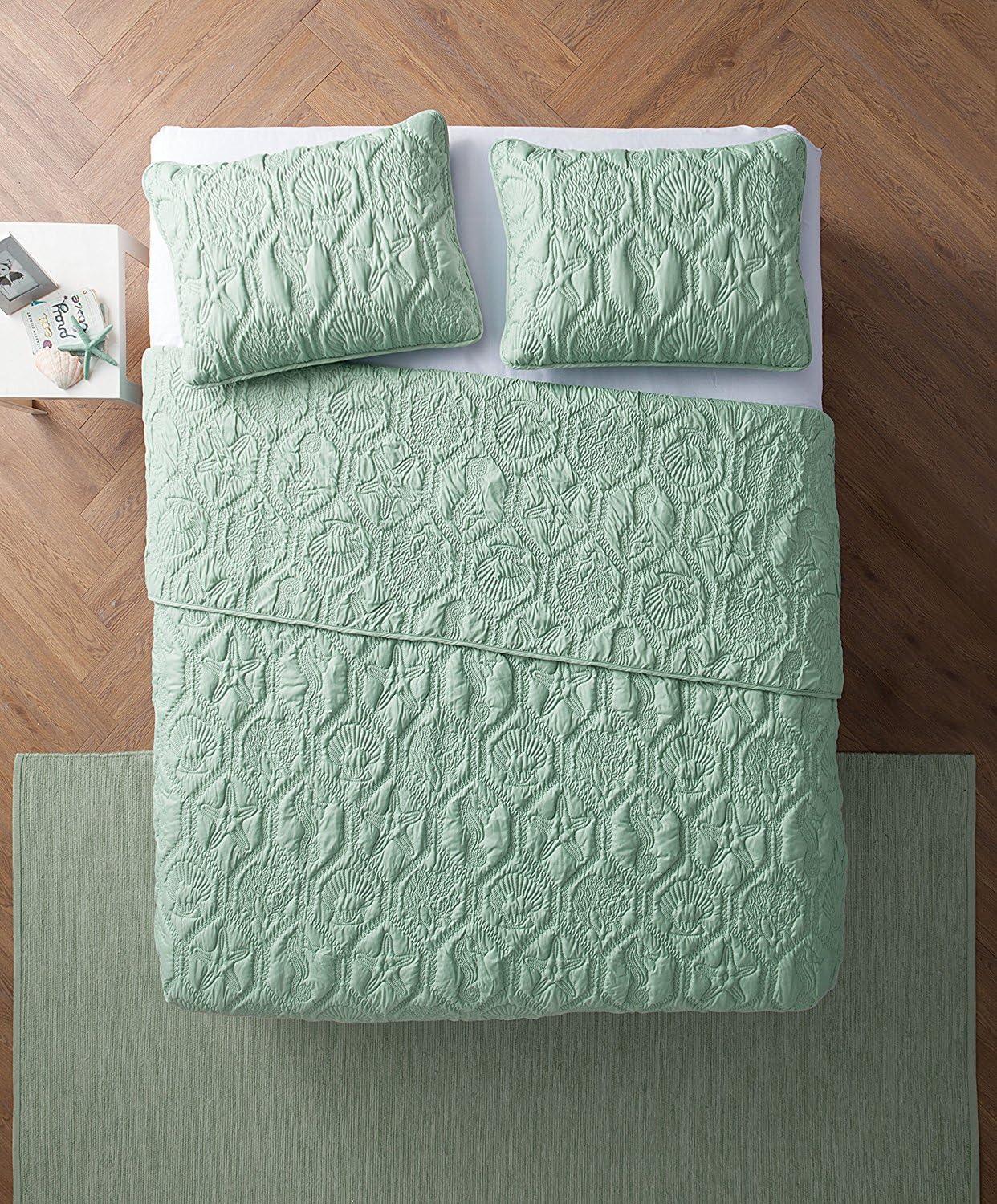 Shore 3-Piece Embossed Quilt Set