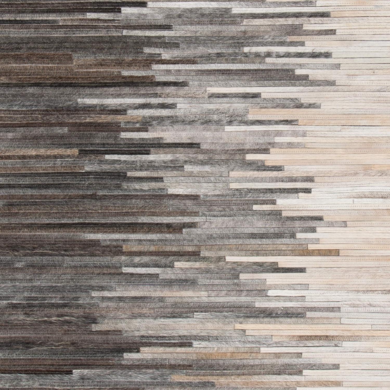 Studio Leather STL225 Hand Woven Indoor Runner Rug - Charcoal/Ivory - 2'3"x7' - Safavieh