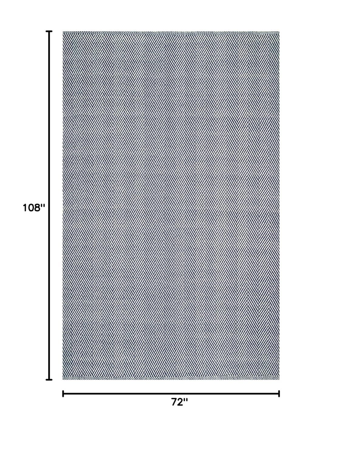 Nuloom Hand Loomed Kimberley Area Rug Navy 6' x 9'