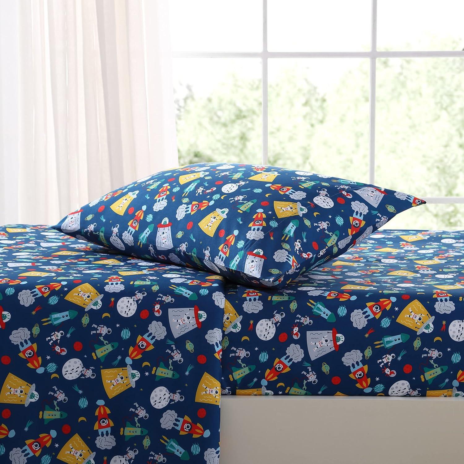 Space Kids Microfiber Sheet Set