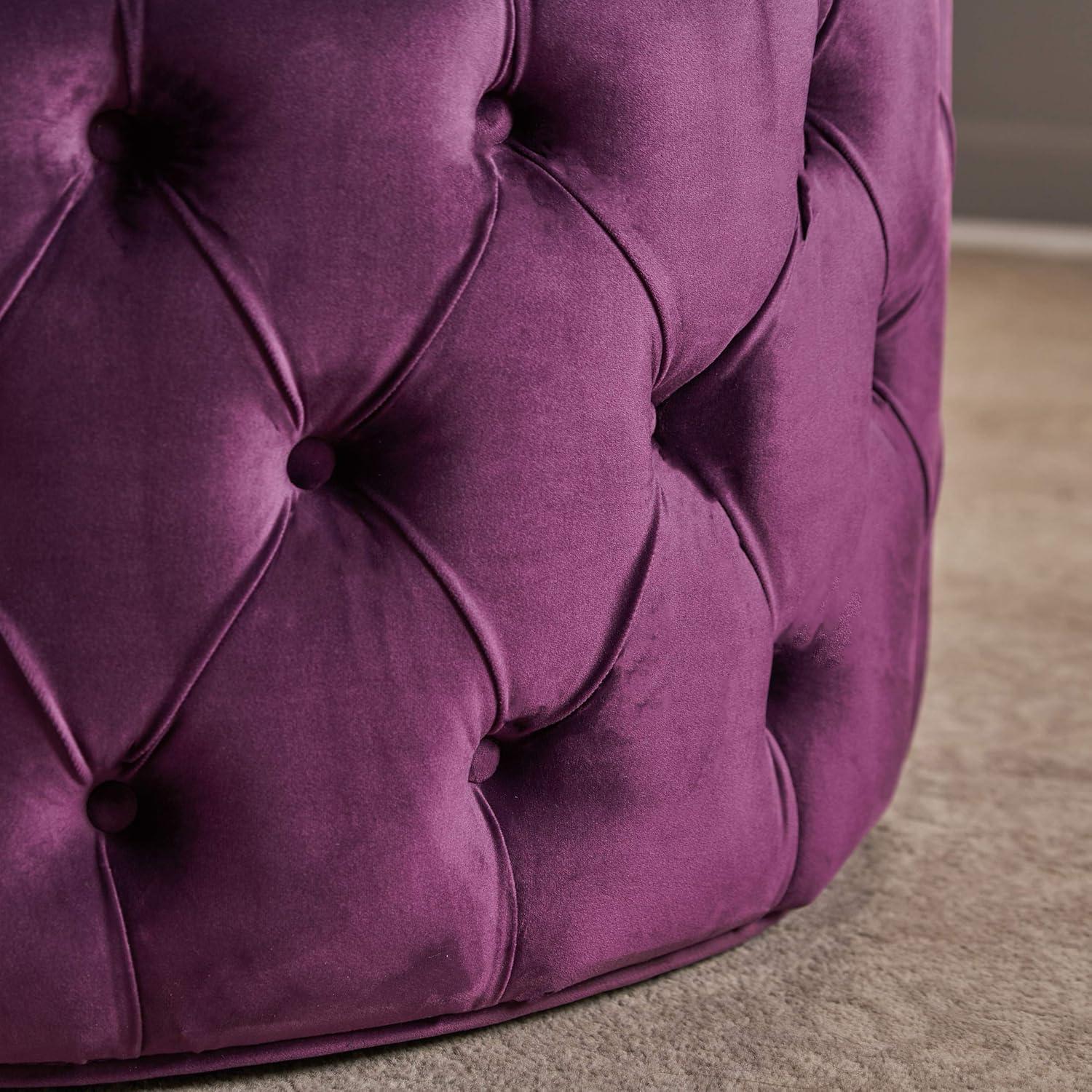 Maelyn Plush  Velvet Ottoman