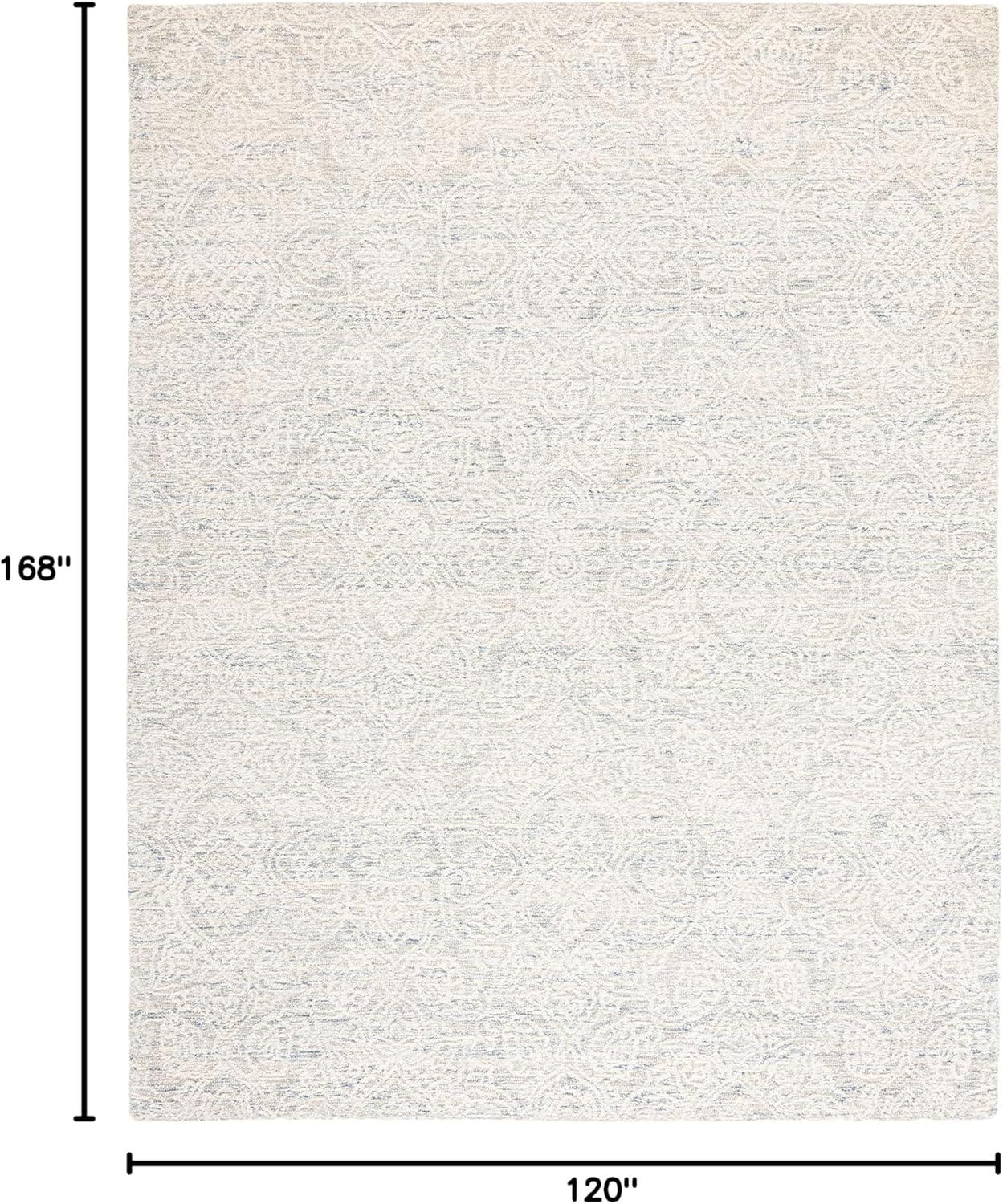 SAFAVIEH Metro Aditi Medallion Area Rug, Dark Grey/Ivory, 10' x 14'