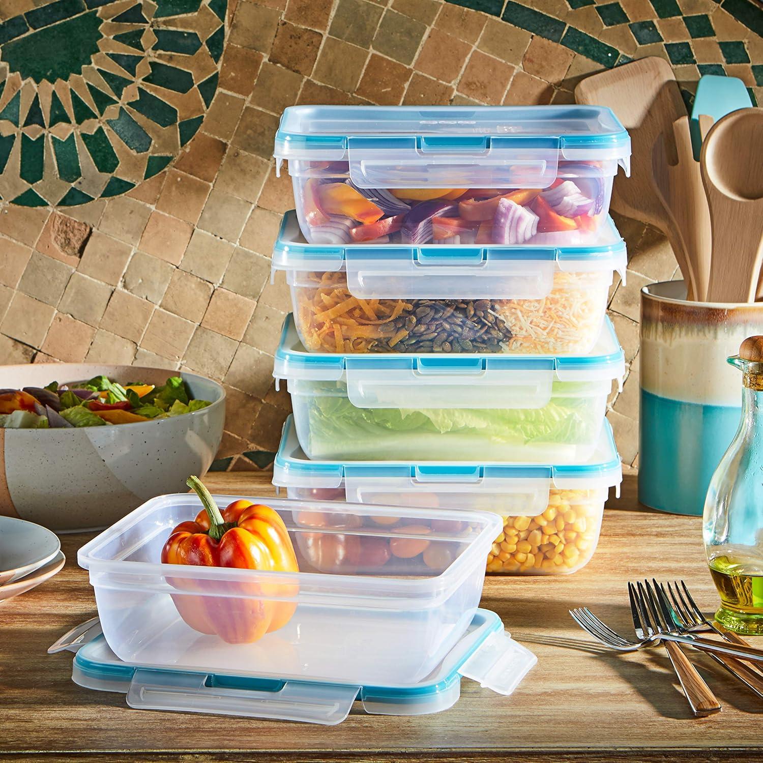 Snapware Total Solution 10-piece Plastic Rectangle Food Storage Set