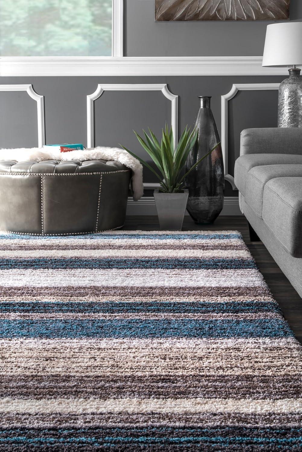 Drey Ombre Shag Area Rug - nuLOOM