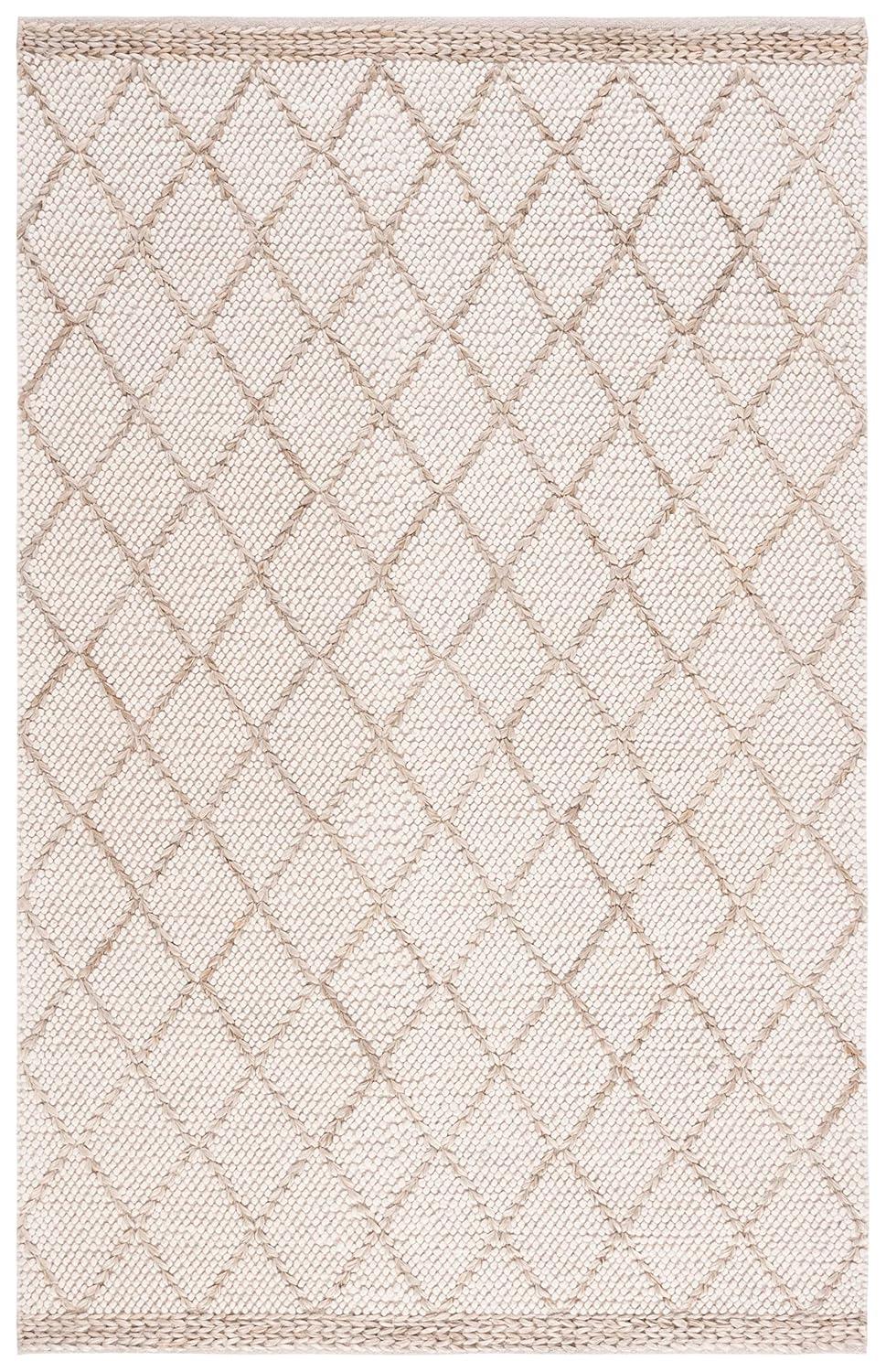 Natura NAT223 Hand Woven Indoor Area Rug - Ivory/Natural - 5'x8' - Safavieh
