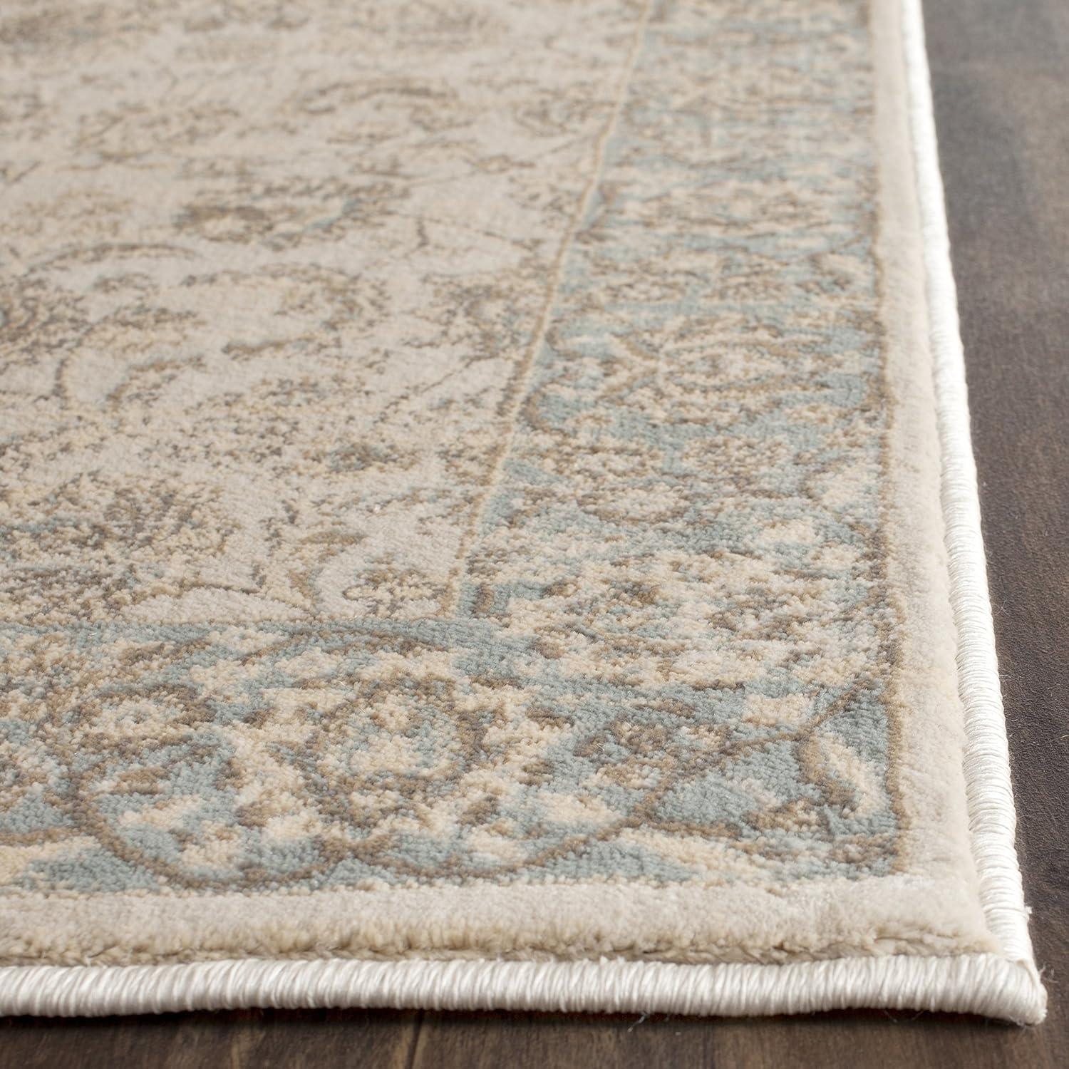 SAFAVIEH Vintage Roseann Traditional Runner Rug, Ivory/Light Blue, 2'2" x 8'