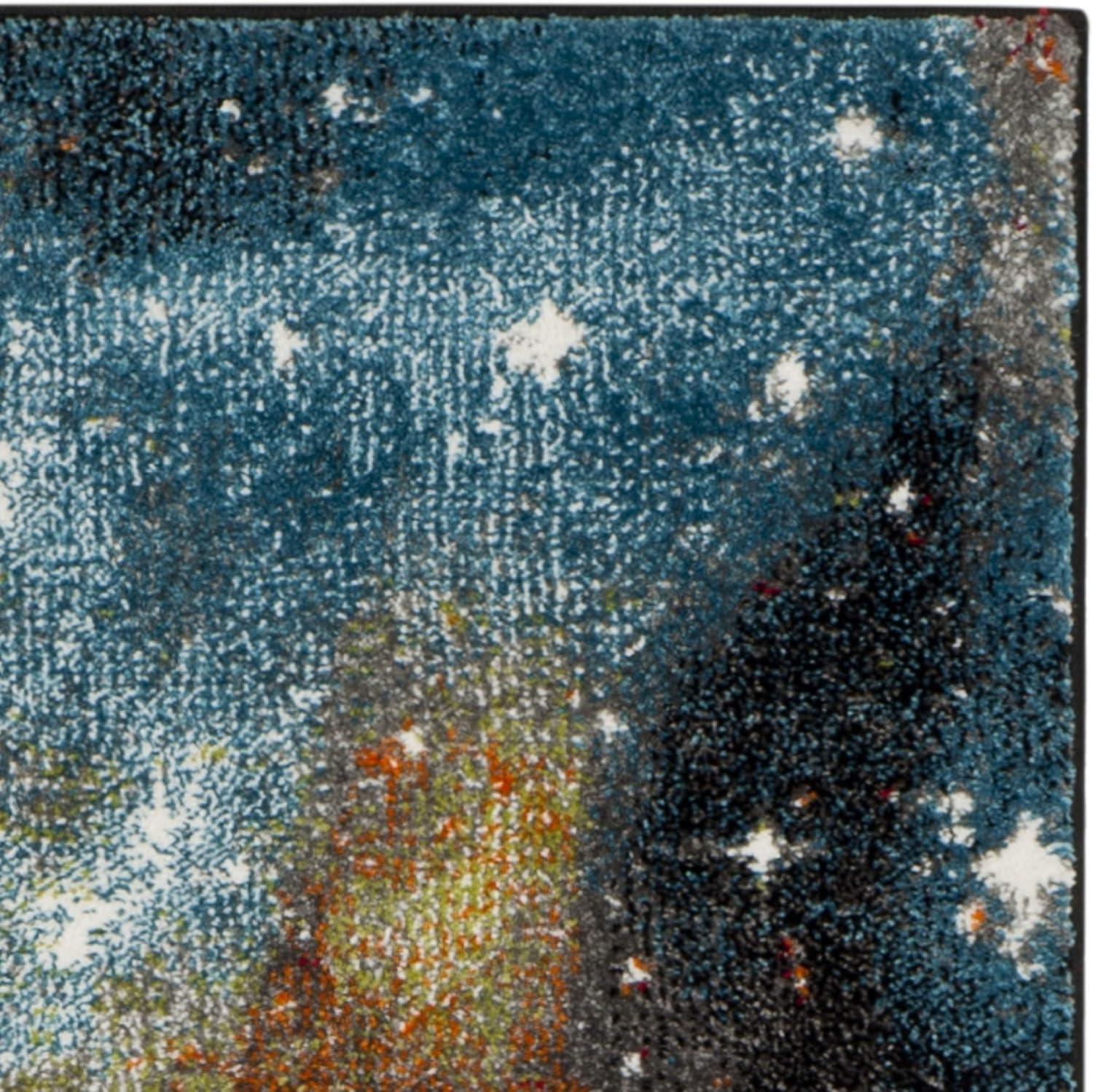 Celestial Charm Hand-Knotted Orange Multi 2'3" x 8' Runner Rug