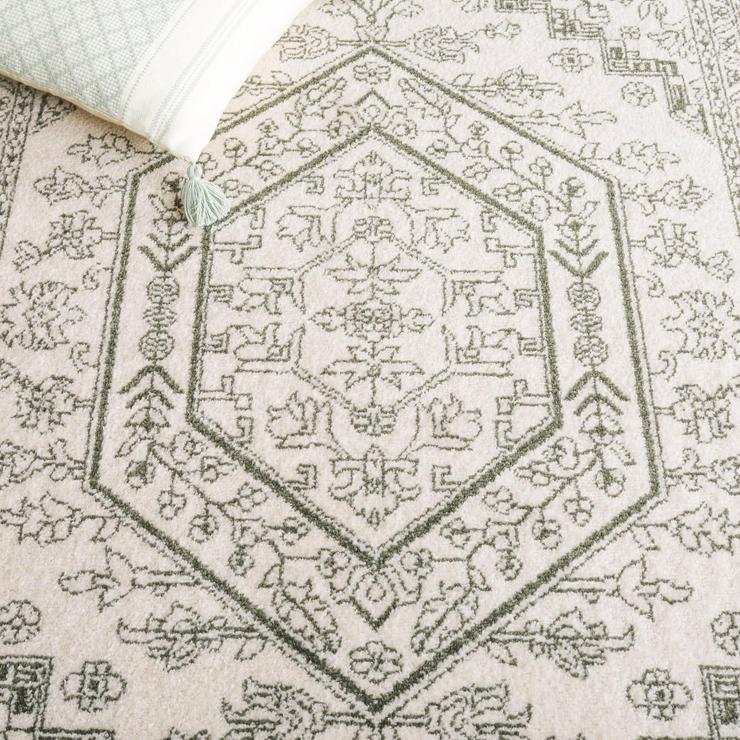 SAFAVIEH Adirondack Xavier Oriental Area Rug, Ivory/Dark Green, 8' x 10'