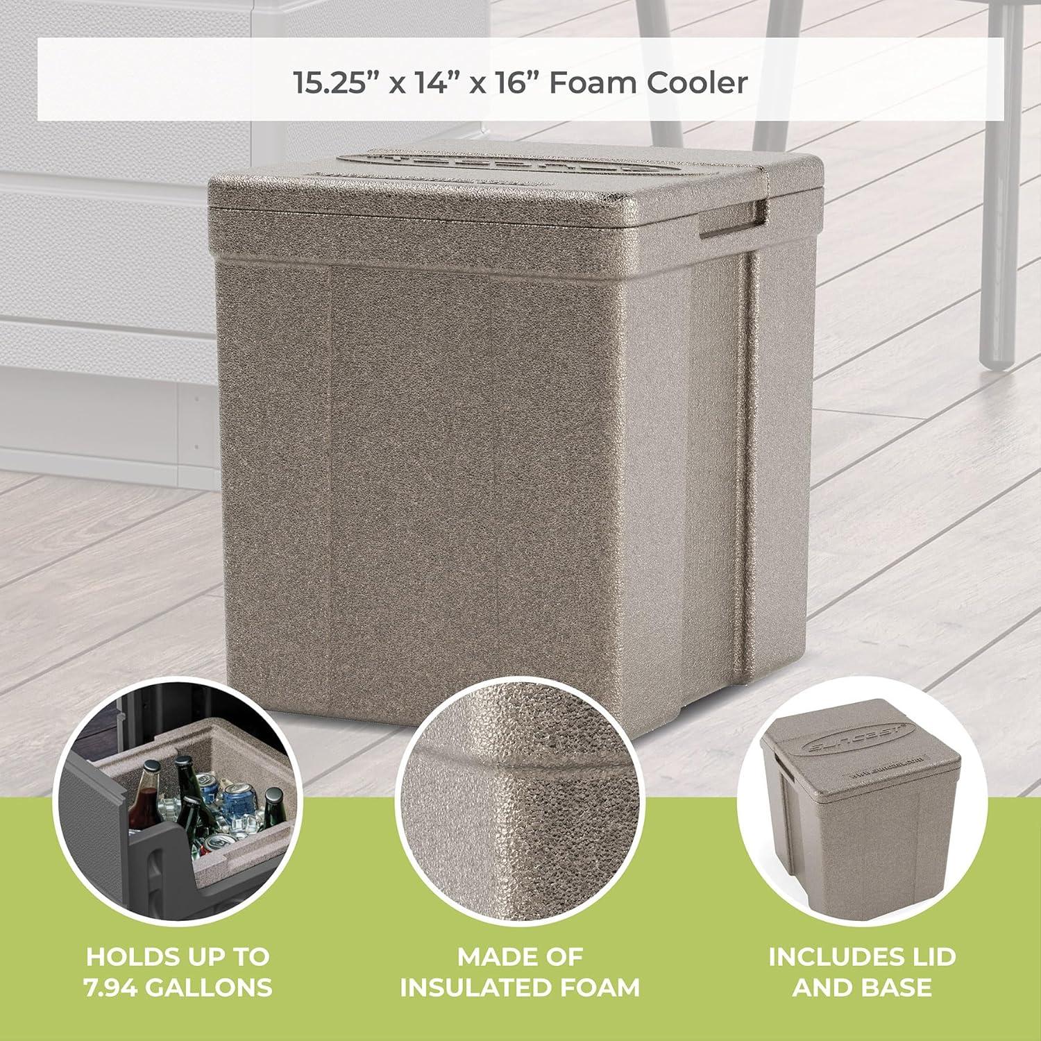 Suncast Suncast 7.94 Quarts Ice Chest in Beige