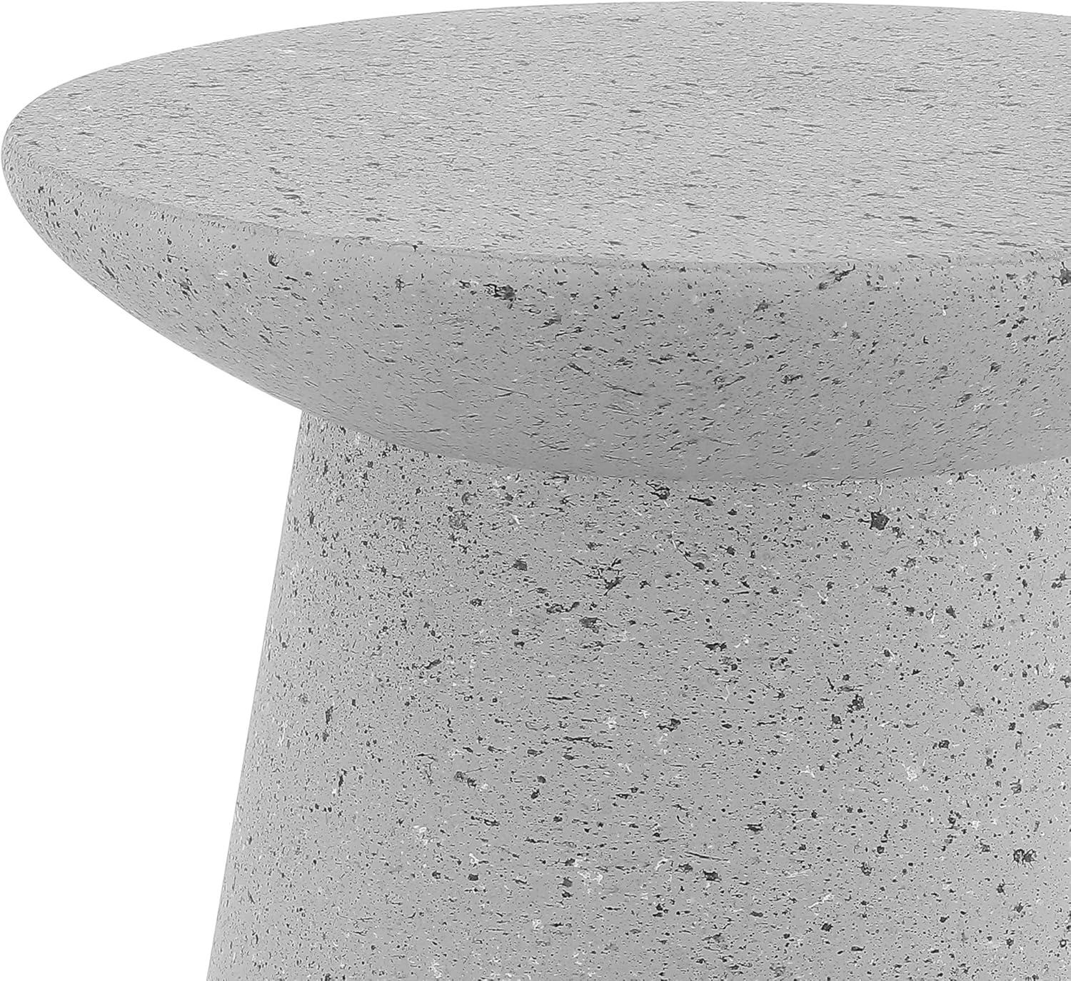 Hollie 18" Minimalist Modern Drum Accent Table Pedestal - JONATHAN Y