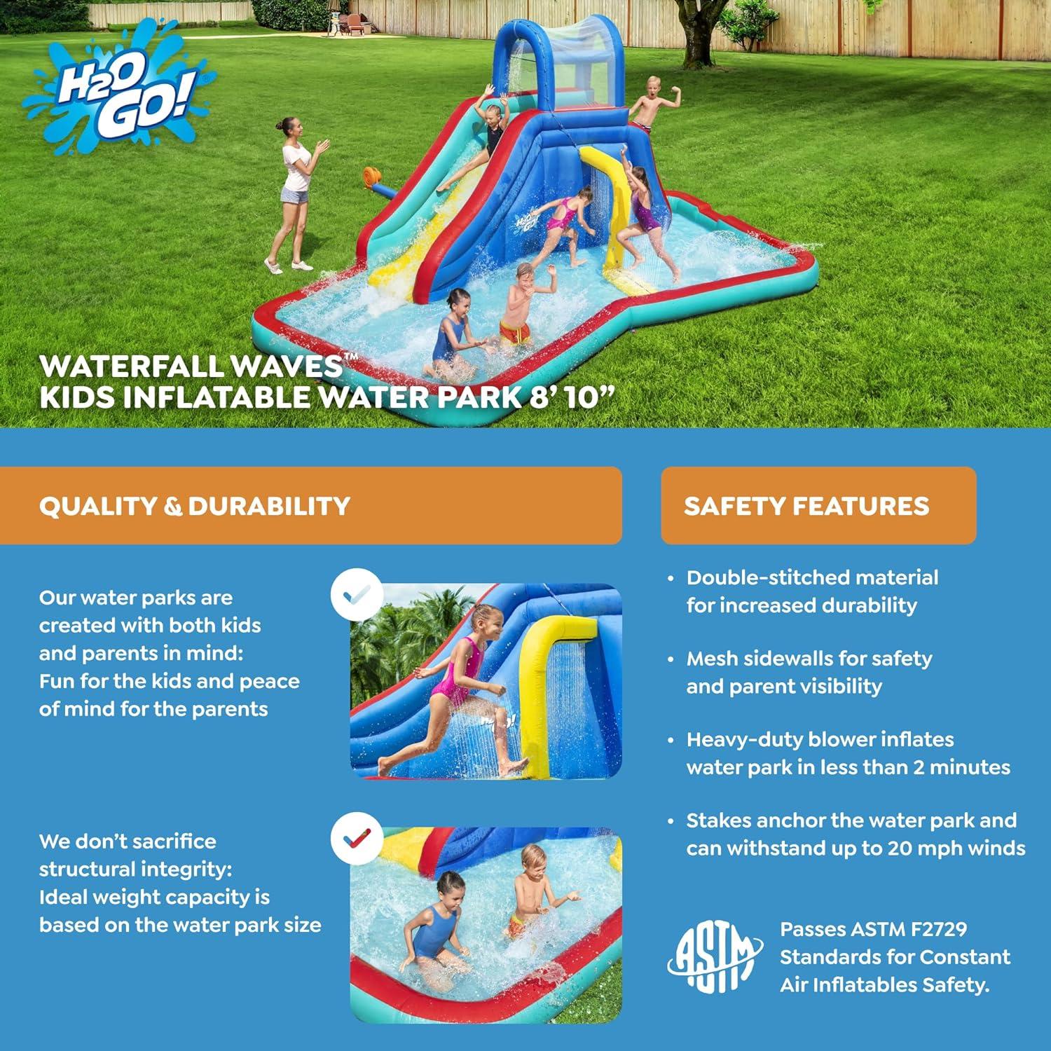 Bestway 13' x 19' Inflatable Water Slide with Air Blower