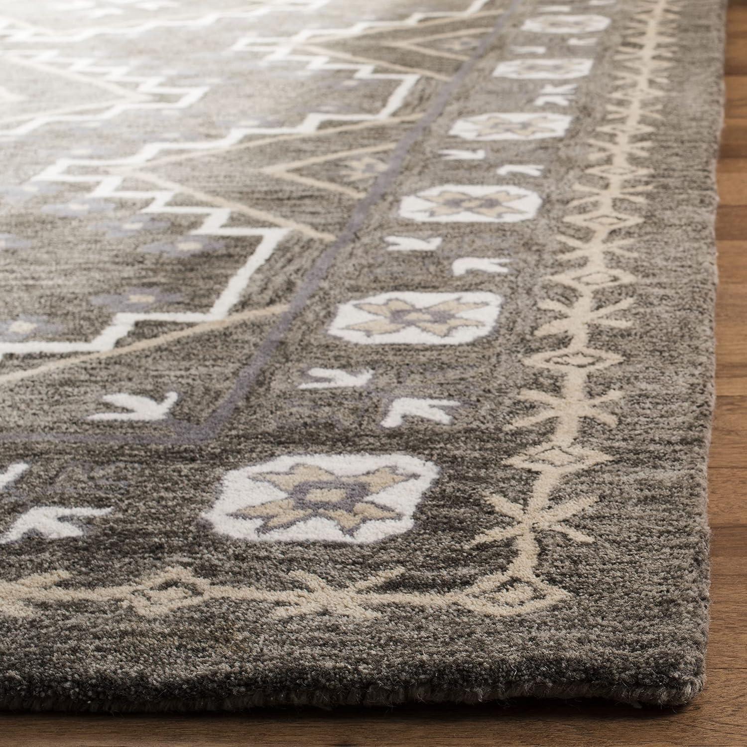 Bella BEL672 Hand Tufted Accent Rug - Brown/Taupe - 2'6"x4' - Safavieh.