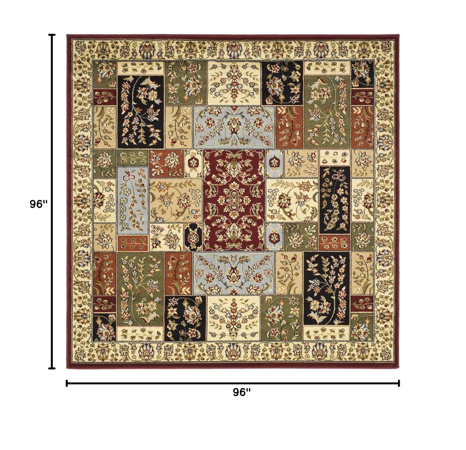 Lyndhurst LNH318 Power Loomed Area Rug - Multi/Ivory - 8'x8' - Safavieh.