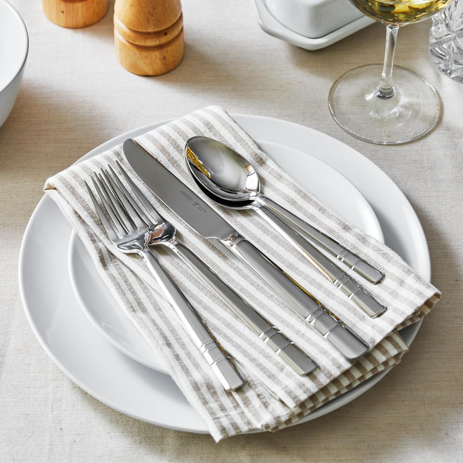 HENCKELS HENCKELS Madison Square 20-Piece 18/10 Stainless Steel Flatware Set