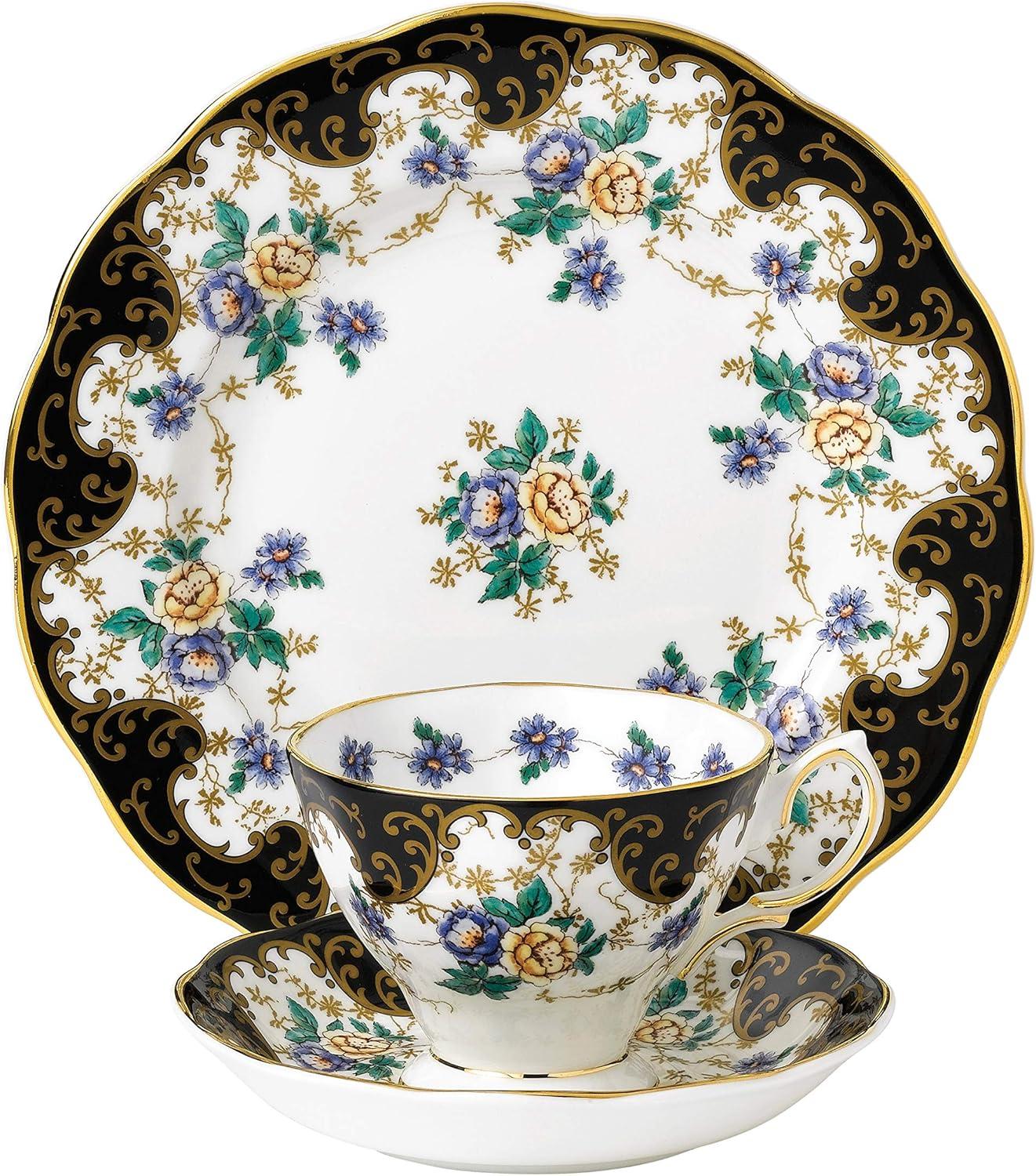 Royal Albert 100 Years Floral Porcelain 3-Piece Tea Set