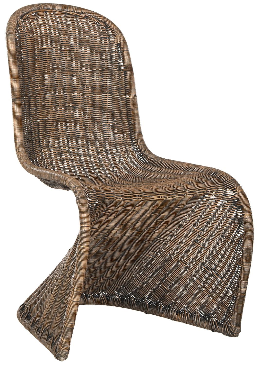 Tana Wicker Side Chair (Set of 2) - SEA8009 - Natural White Wash - Safavieh