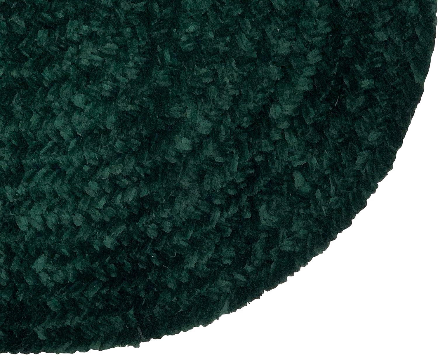 24" x 72" Chenille Solid Collection Emerald Green Reversible Indoor Area Utility Runner Rug - Better Trends