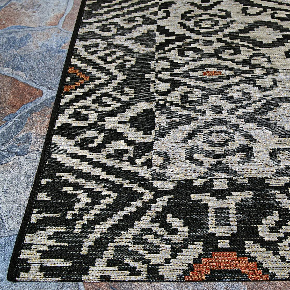 Couristan Dolce Mala Indoor/Outdoor Area Rug, 5'3" x 7'6", Smoke