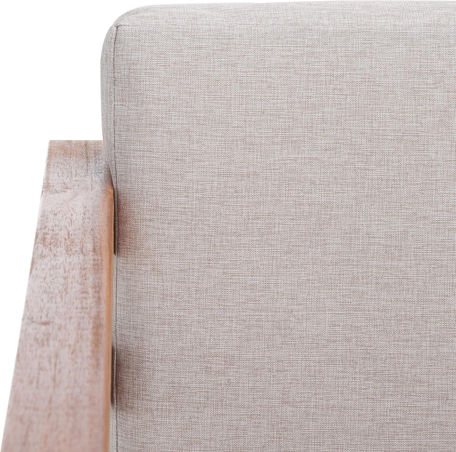 Kinnell Outdoor Armchair Indoor/Outdoor - PAT7301 - Natural/Light Grey - Safavieh
