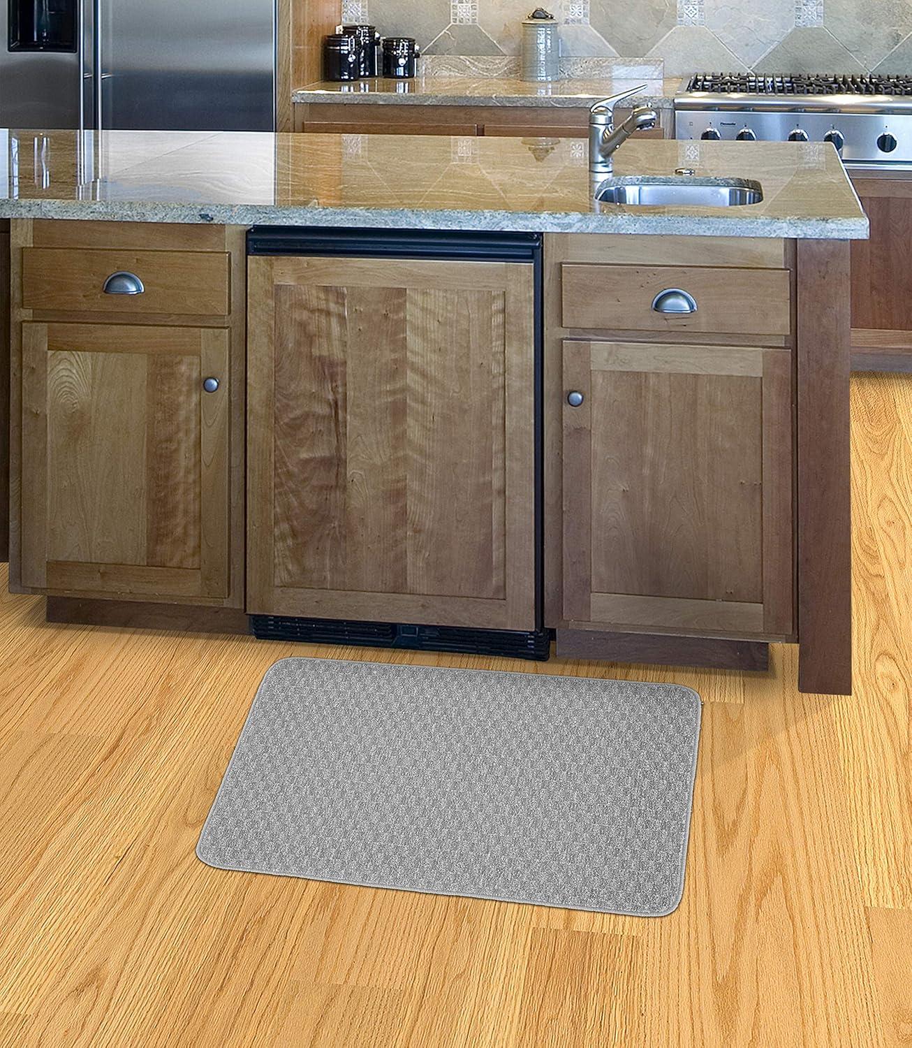 Garland Rug Town Square Silver Indoor Kitchen Rug, 24" x 40"