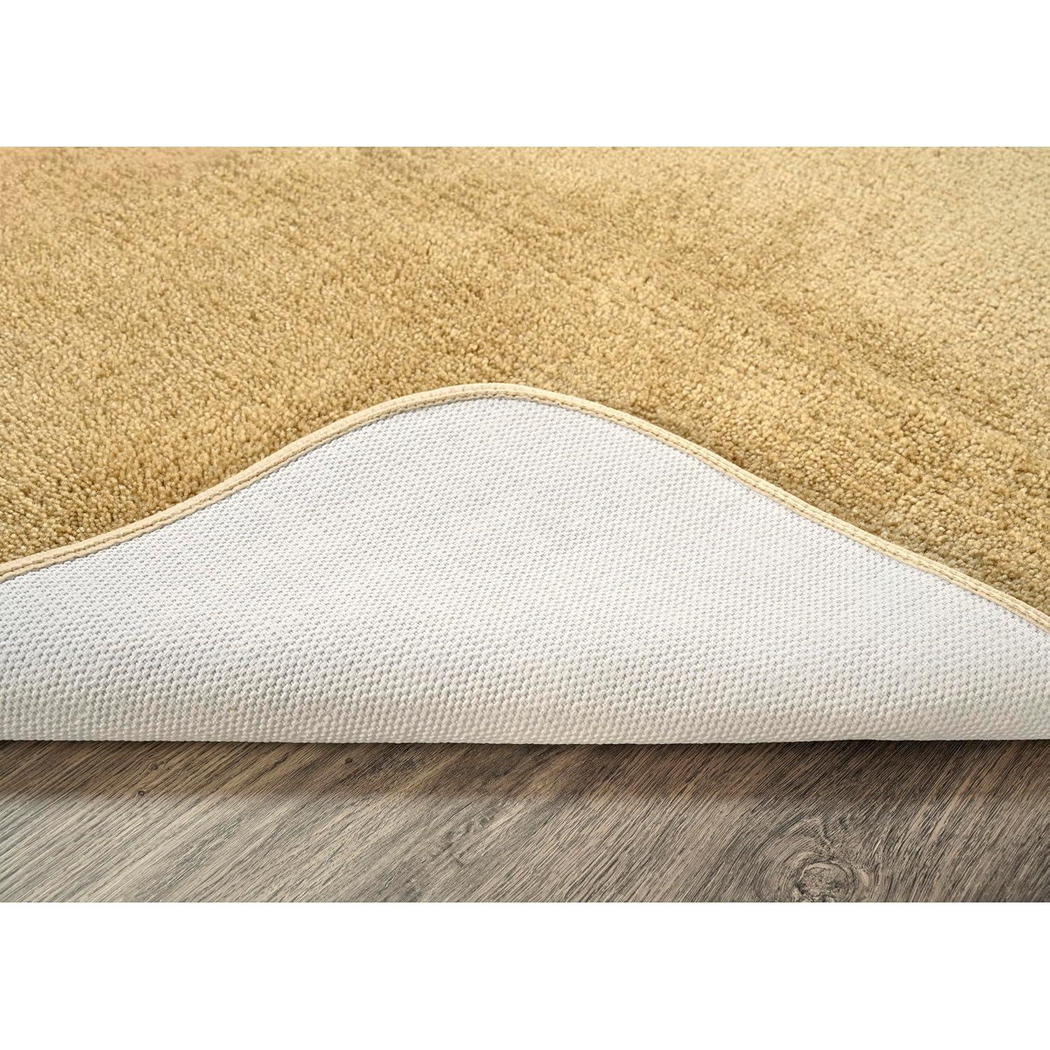 2pc Traditional Nylon Washable Bathroom Rug Set Linen - Garland Rug: Machine Made, Tufted, Latex Backing