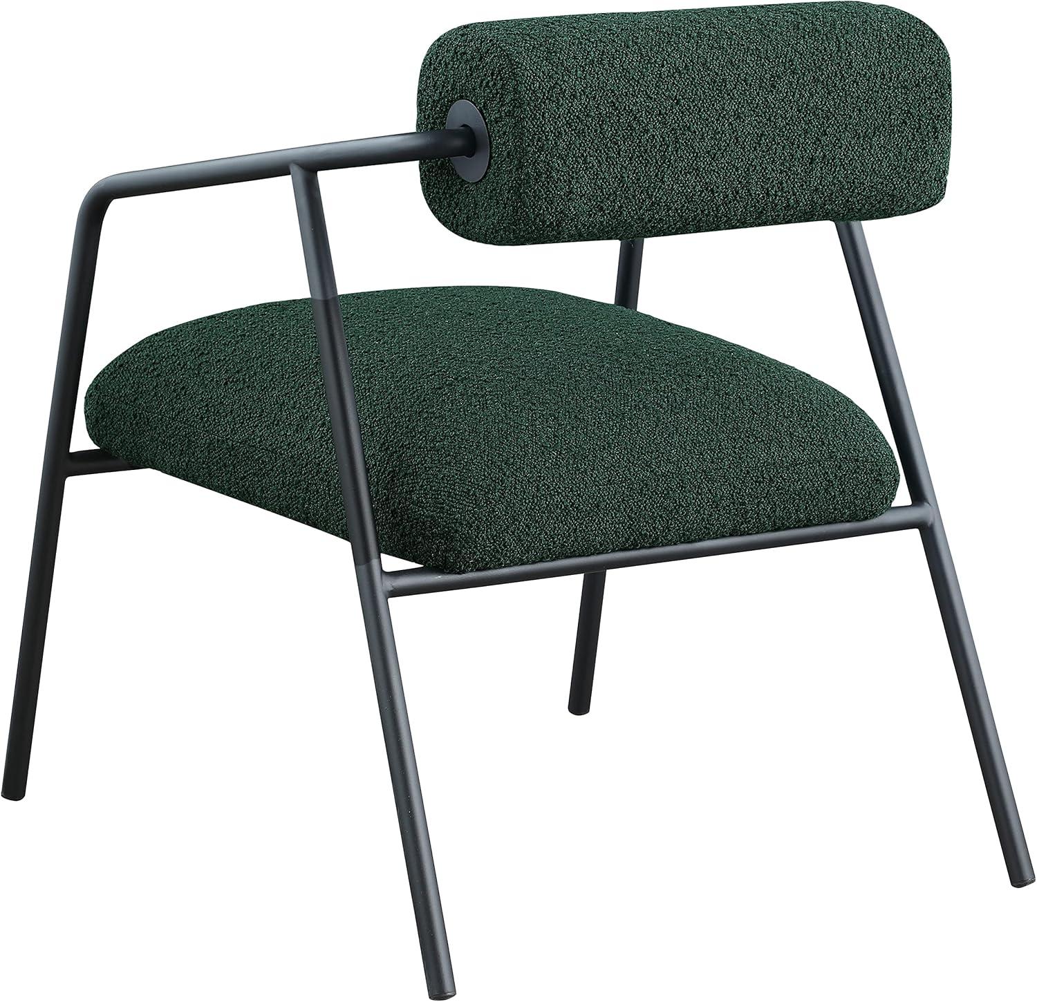 Meridian Furniture Carly Black Boucle Fabric Accent Chair