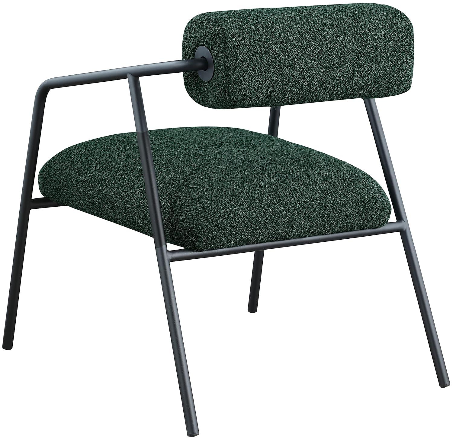 Meridian Furniture Carly Black Boucle Fabric Accent Chair