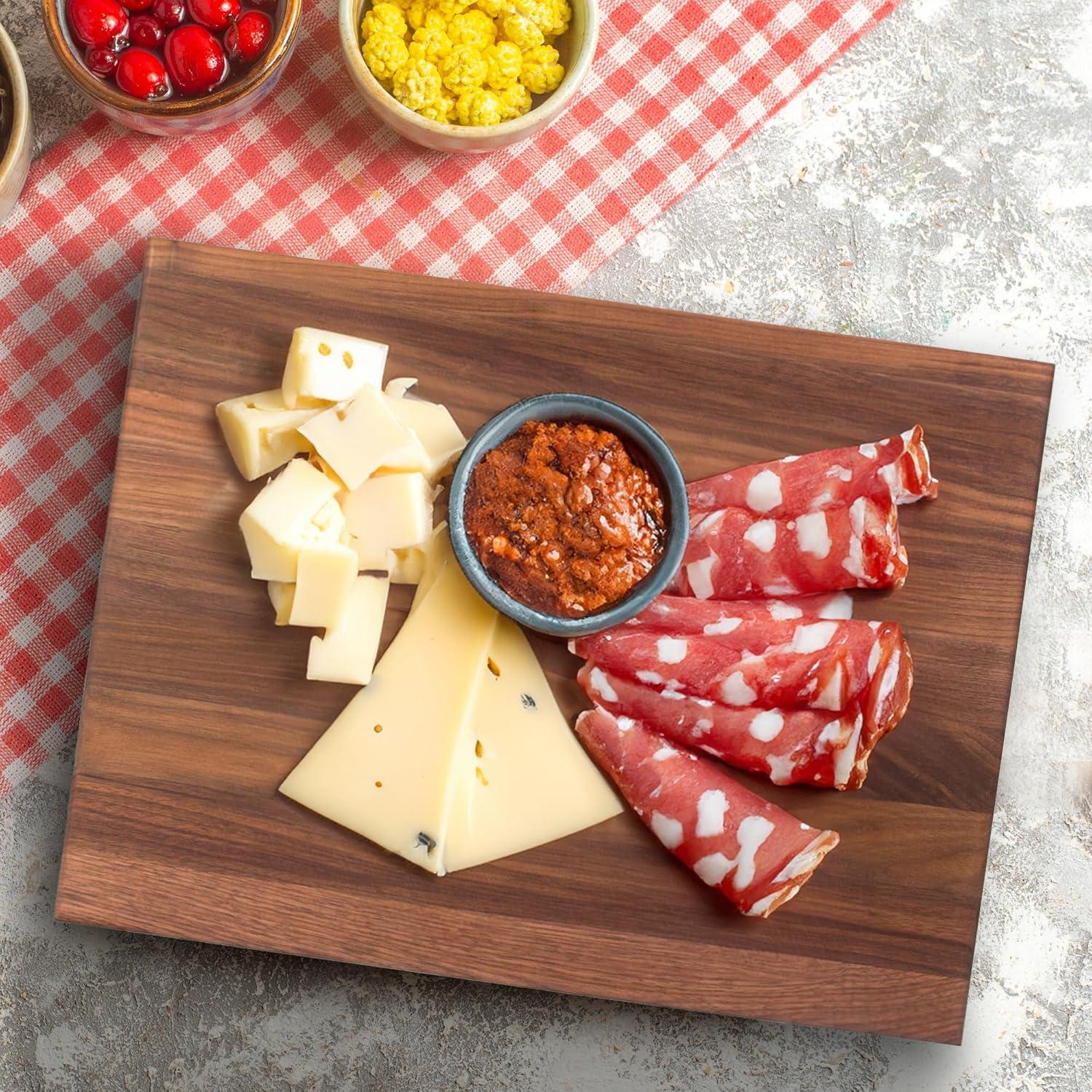 Walnut Reversible Rectangular Cutting Board, 20" x 15"