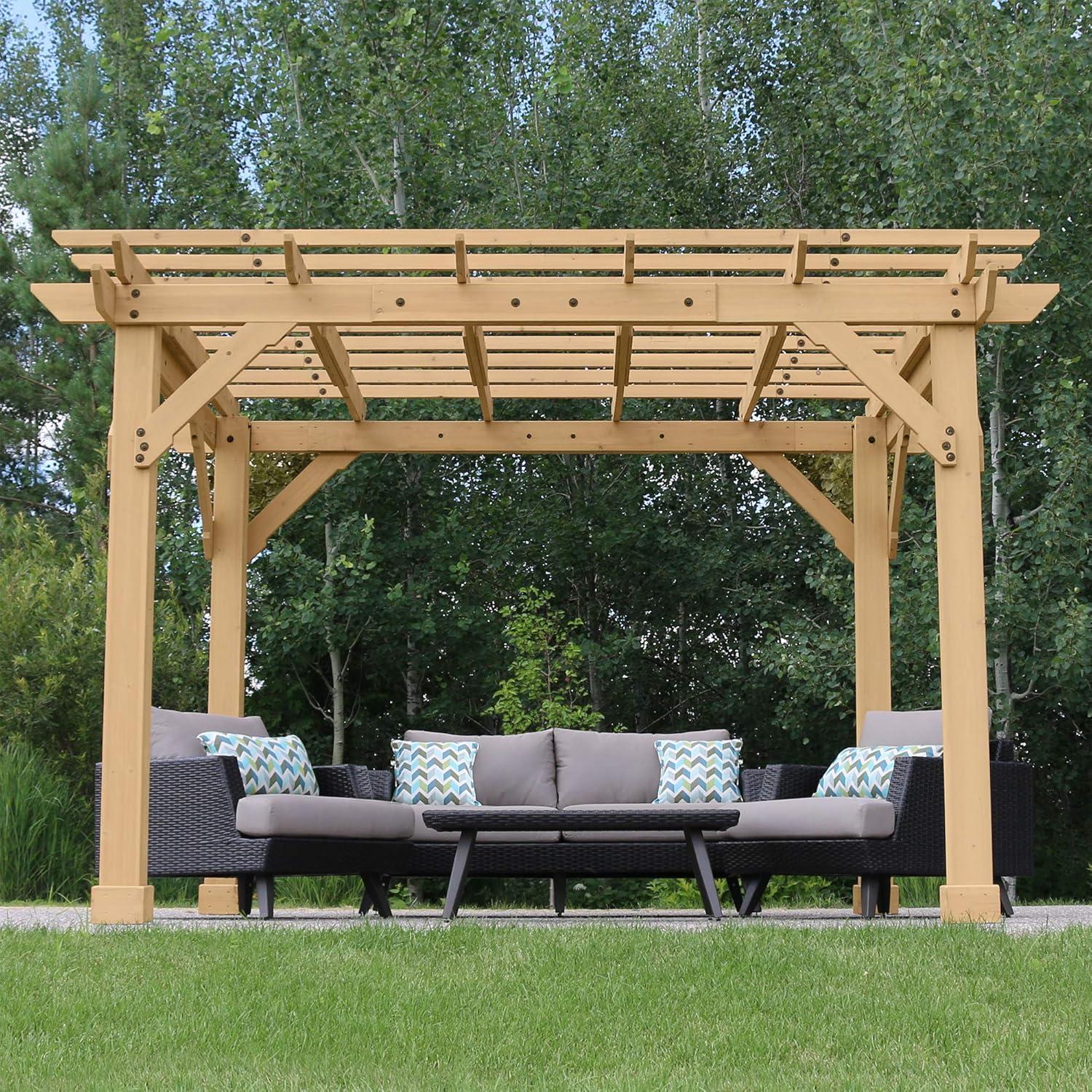 Yardistry 10' x 12' Meridian Cedar Pergola