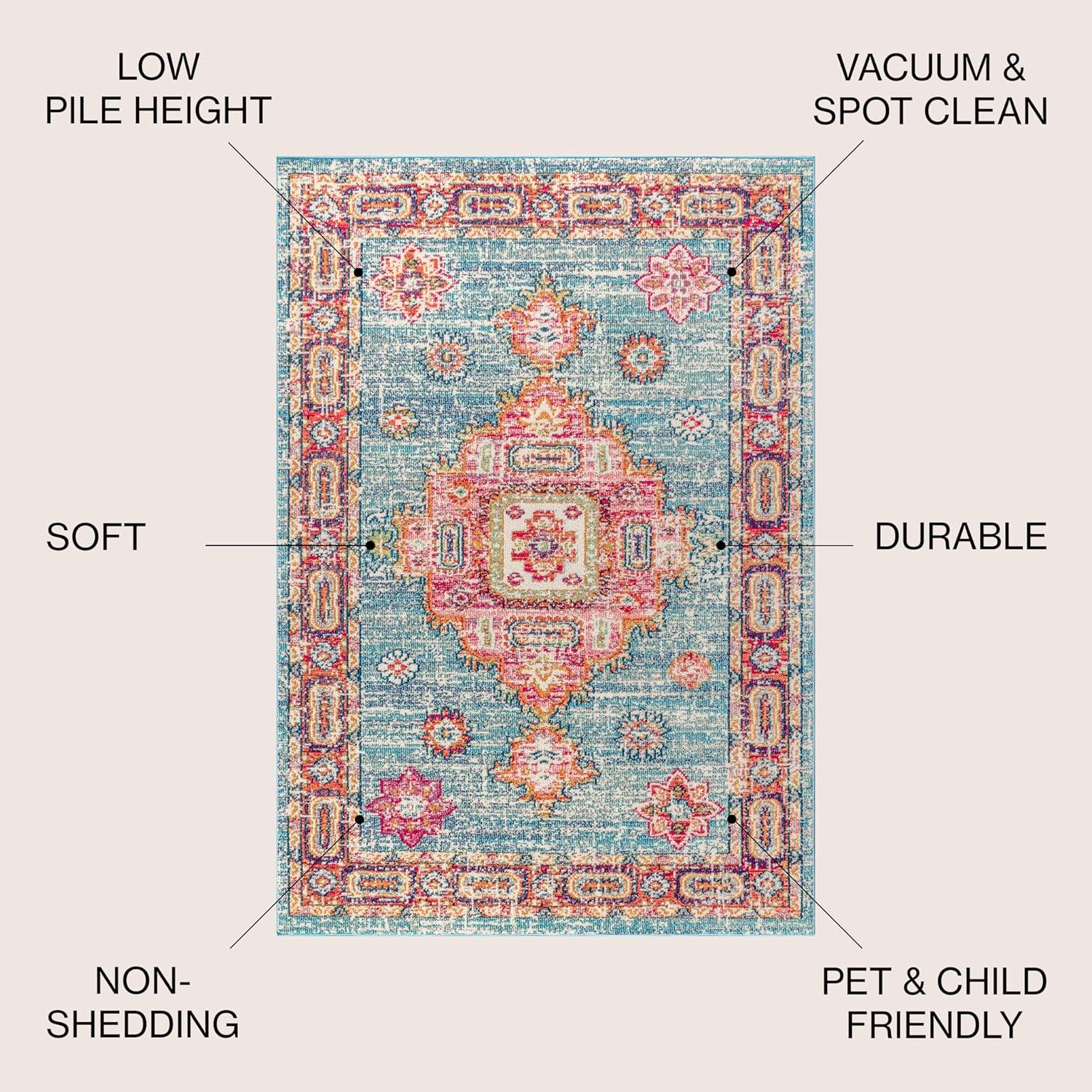 Bohemian FLAIR Boho Vintage Medallion Area Rug - JONATHAN Y