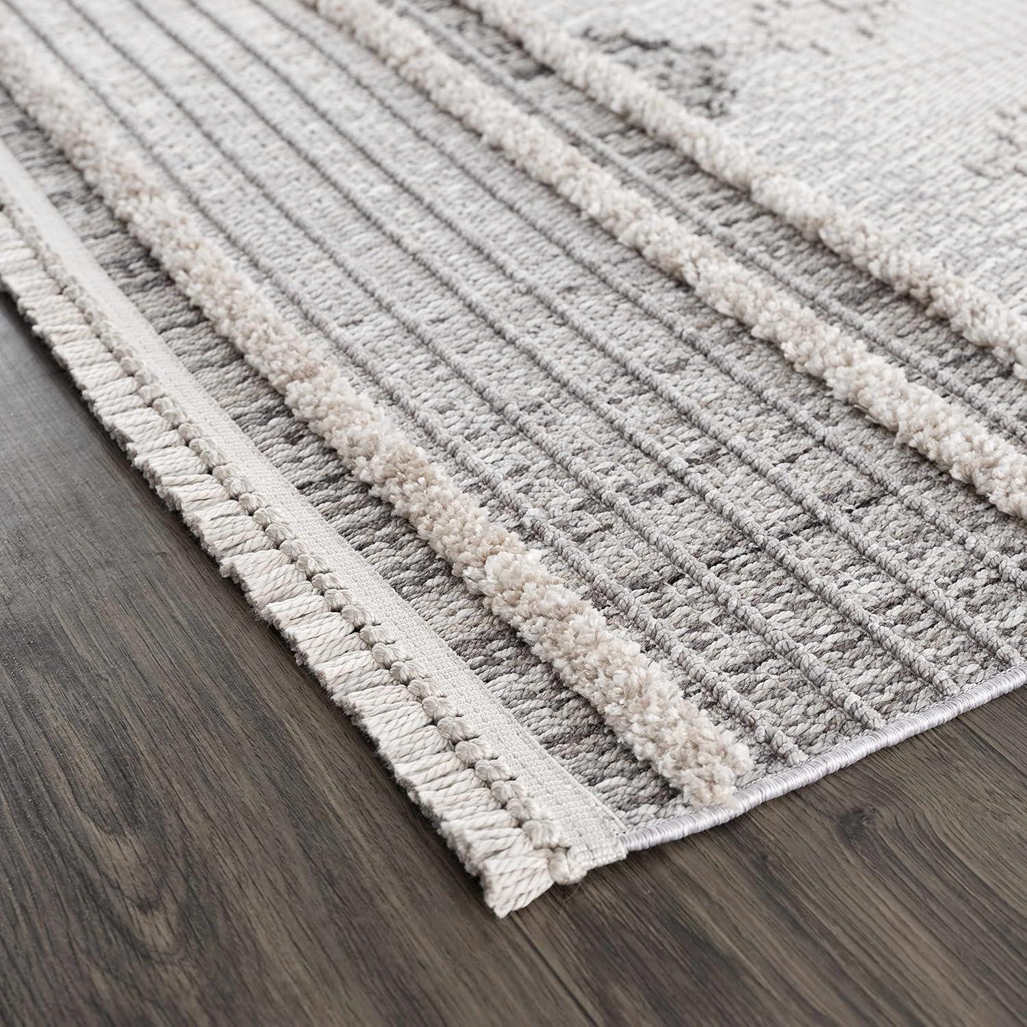 Hauteloom Rectangle Area Rug   Charcoal
