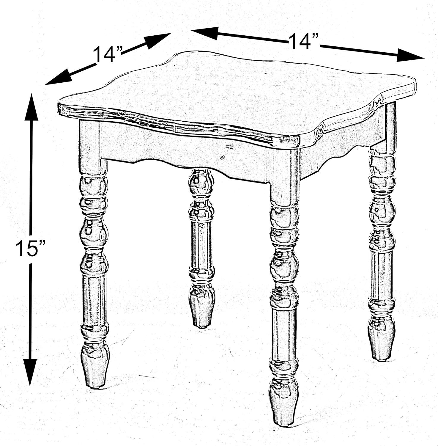 Versatile Square Wooden Side Table - Living Room Accent End Table with Rustic Charm, Sleek Design, and Storage Shelf for Modern Home Decor and Small Spaces, White