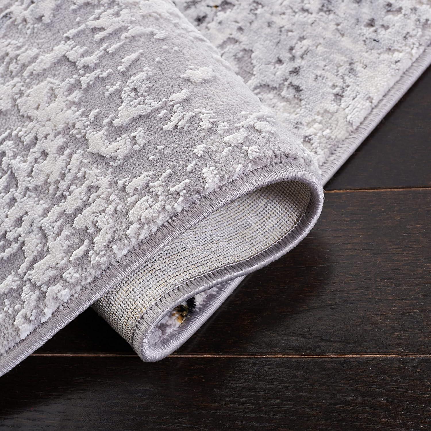 Amelia ALA232 Power Loomed Area Rug - Grey/Gold - 6'7"x6'7" - Safavieh.