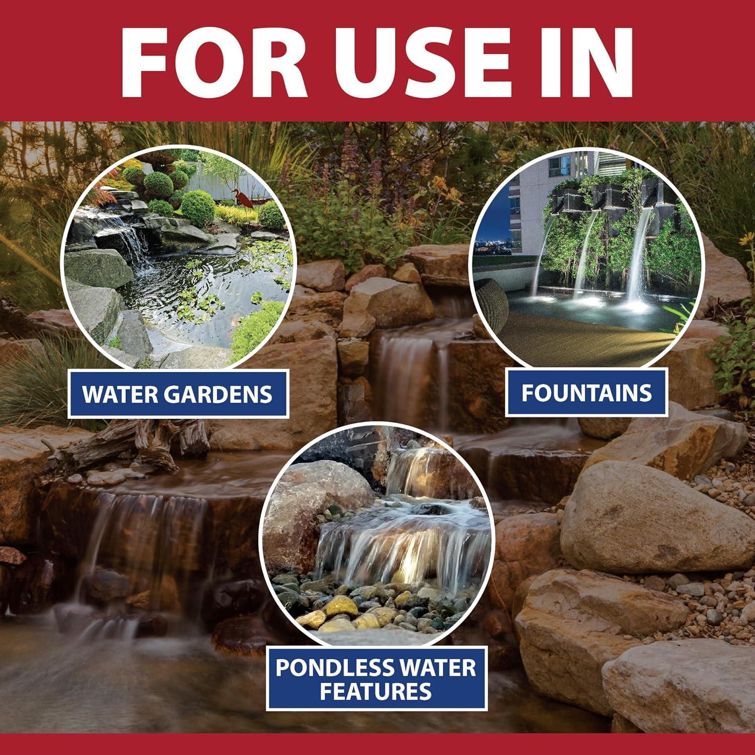 The Pond Guy InstaFix Algae Control, Outdoor Water Garden, Fountain & Birdbath Algae Solution, EPA Registered Liquid Algaecide, Control Green Water & String Algae, Bird, Fish & Pet Safe, 16 OZ