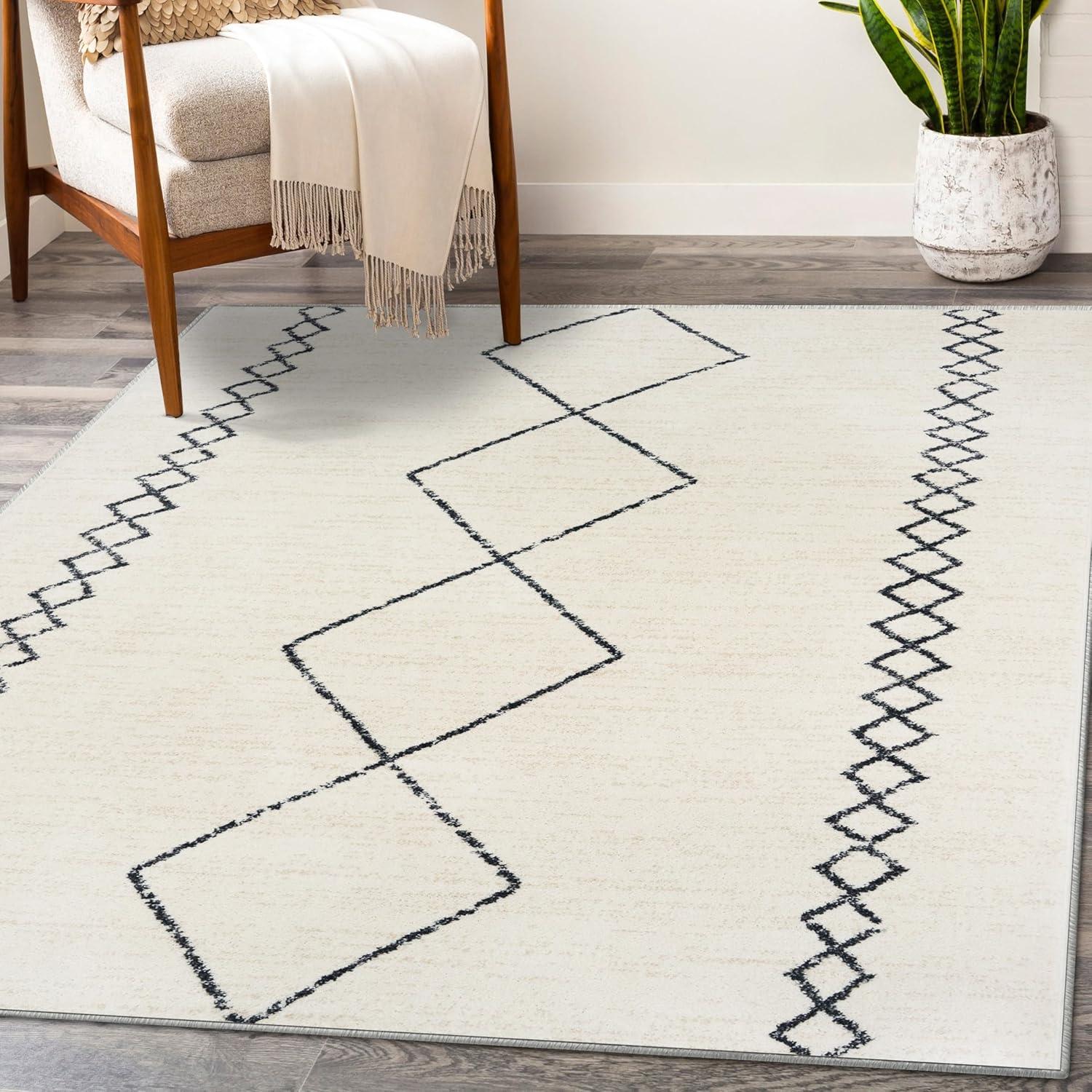 Luxe Weavers Moroccan Geometric Area Rug