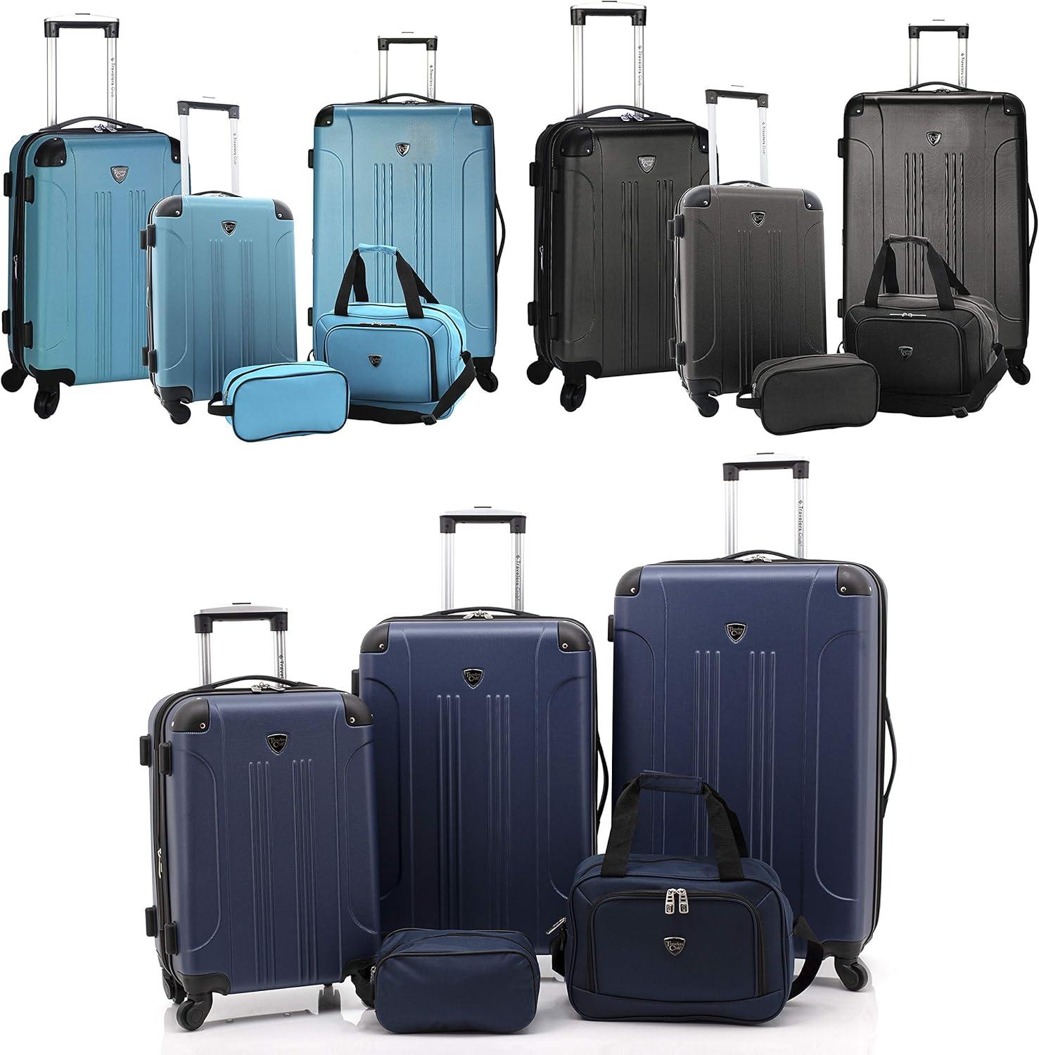 Teal Hard Shell 5 Piece Spinner Luggage Set