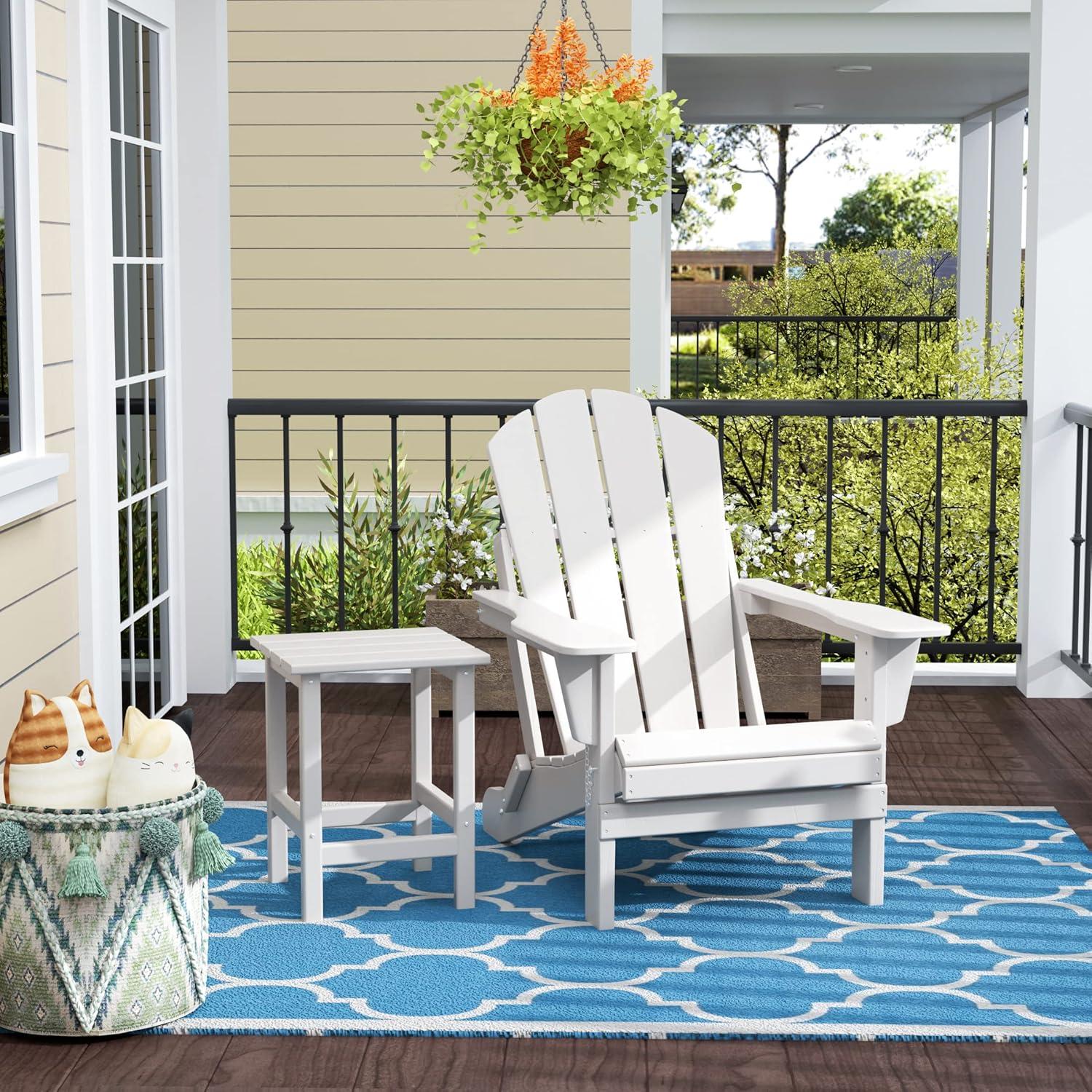 WestinTrends Outdoor HDPE Adirondack Side Table