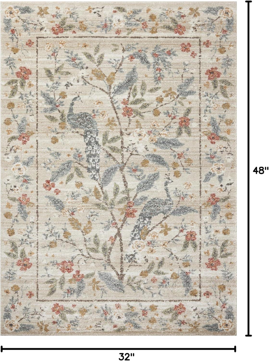 Rifle Paper Co. x Loloi Rifle Paper Co. x Loloi Laurel Cream Area Rug