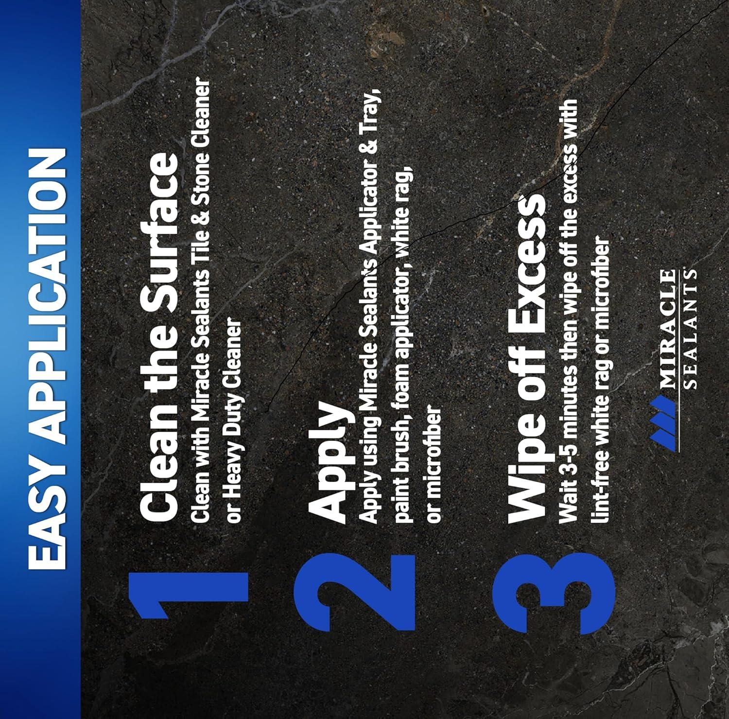 Miracle Sealants 511 Impregnator Advanced Penetrating Sealer for Countertops, Stone, Tile & Grout, Pint