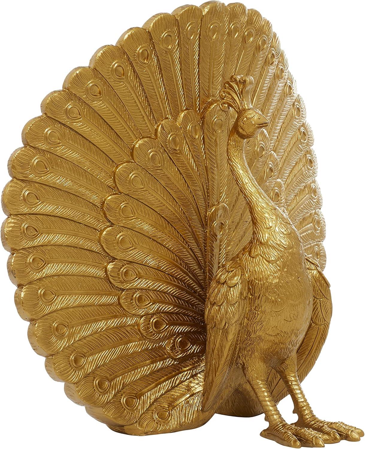 DecMode Gold Polystone Glam Sculpture