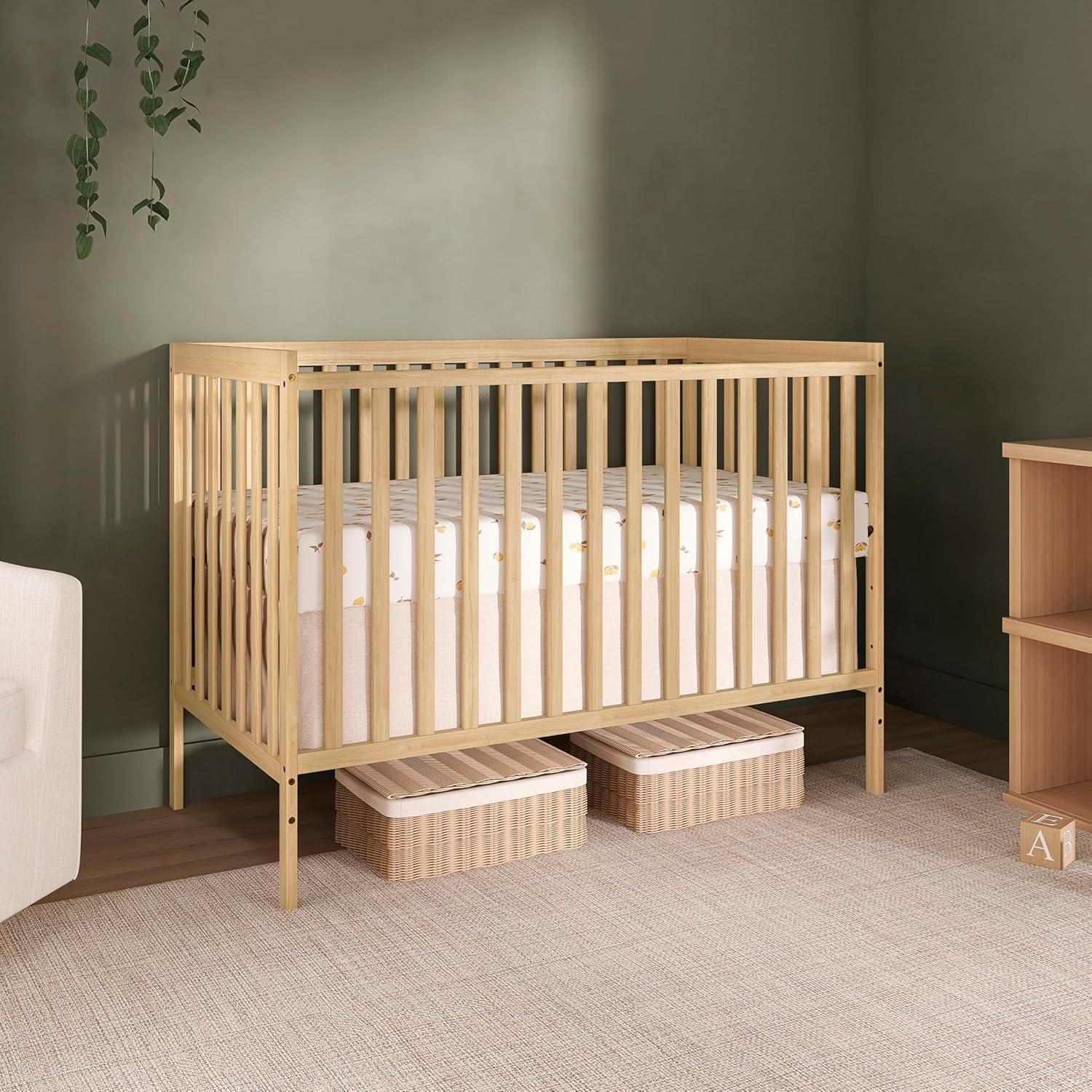 Dream On Me Greenguard Gold & JPMA Certified Synergy 5 in 1 Convertible Crib, Natural