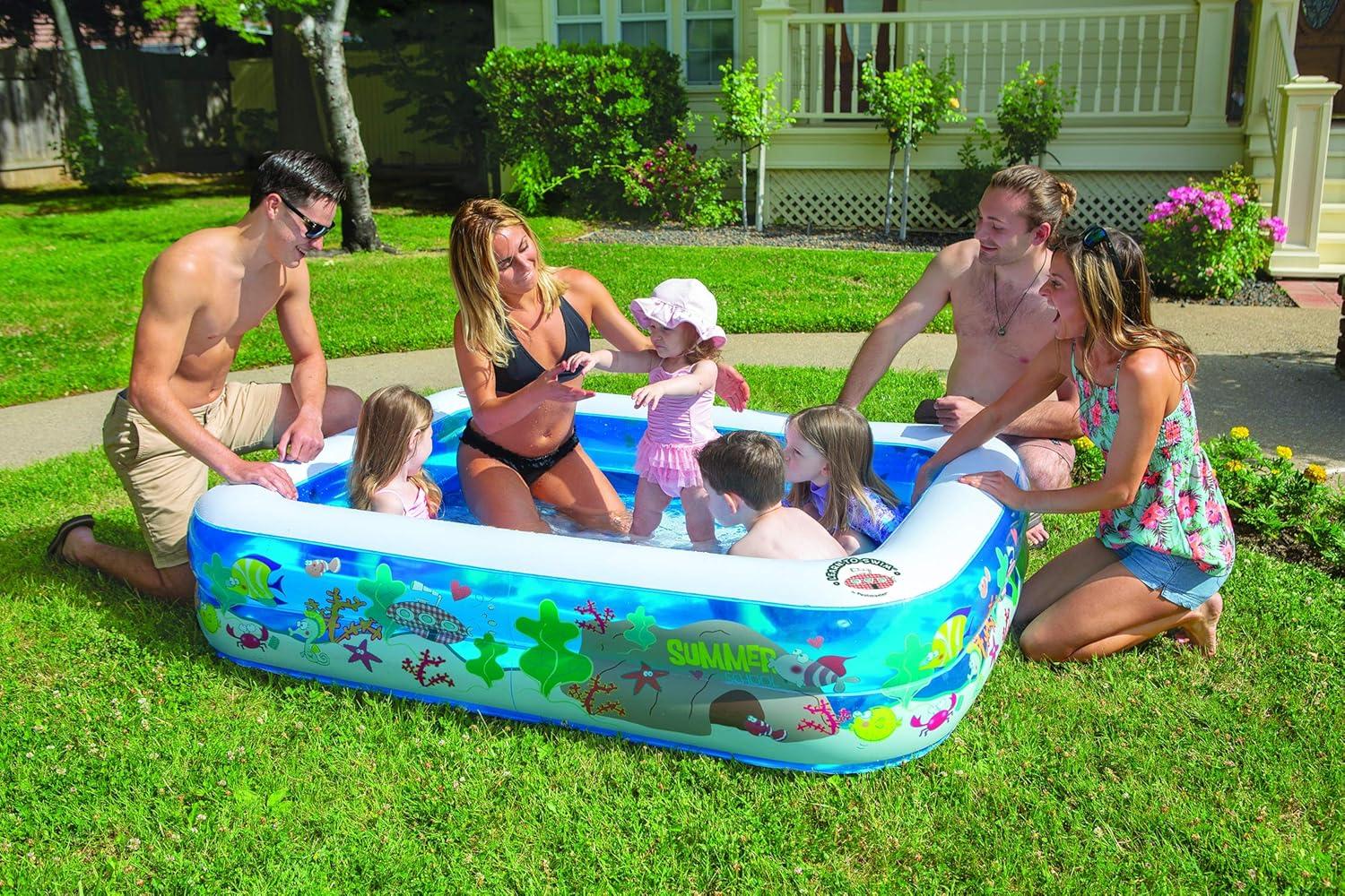 Poolmaster 53" x 16" Inflatable Kiddie Swimming Pool for Big Fun Summer School