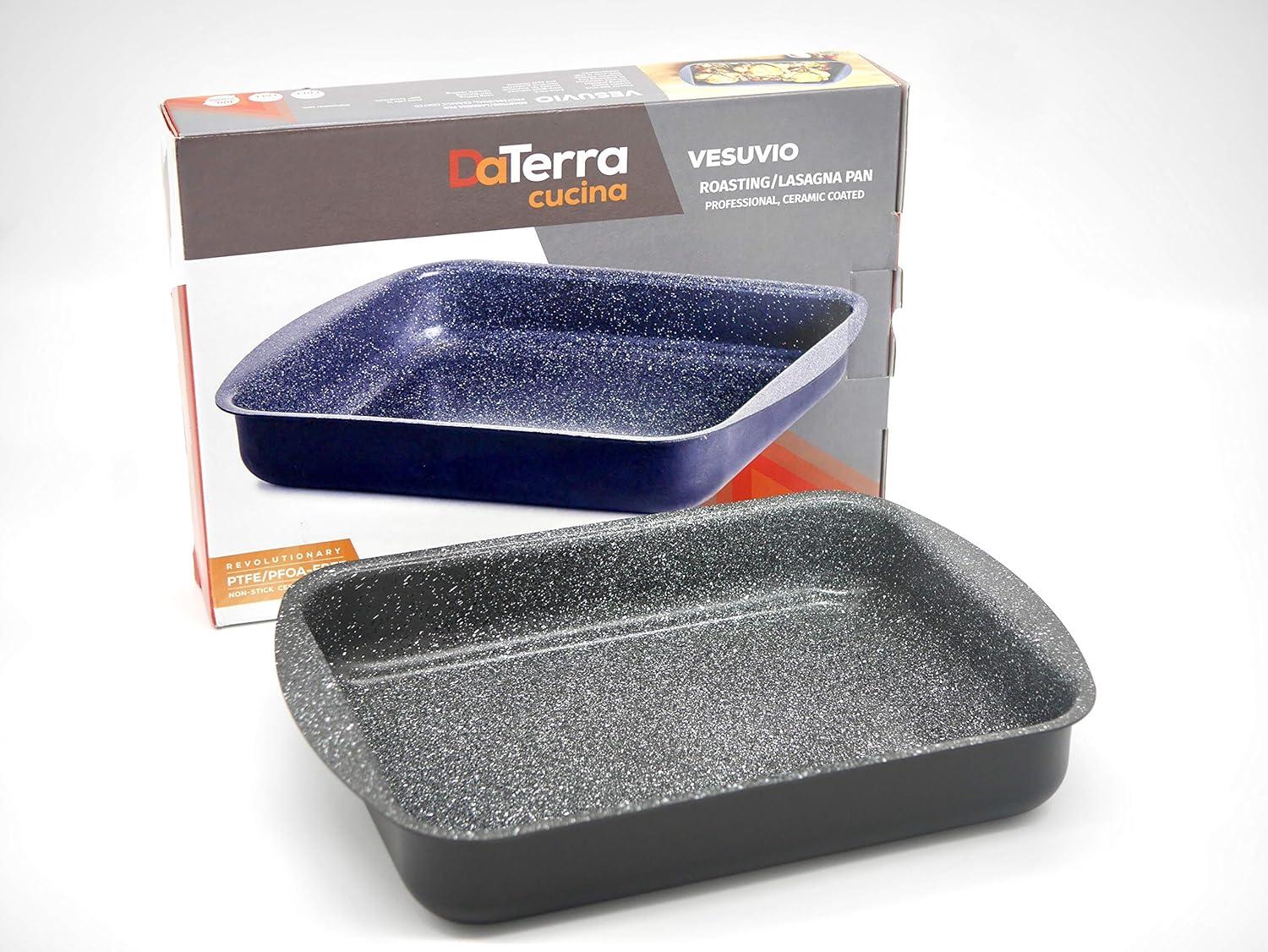 DaTerra Cucina Italian Ceramic Nonstick Roasting / Lasagna Pan - 16.1 x 11.7 x 2.7 inch