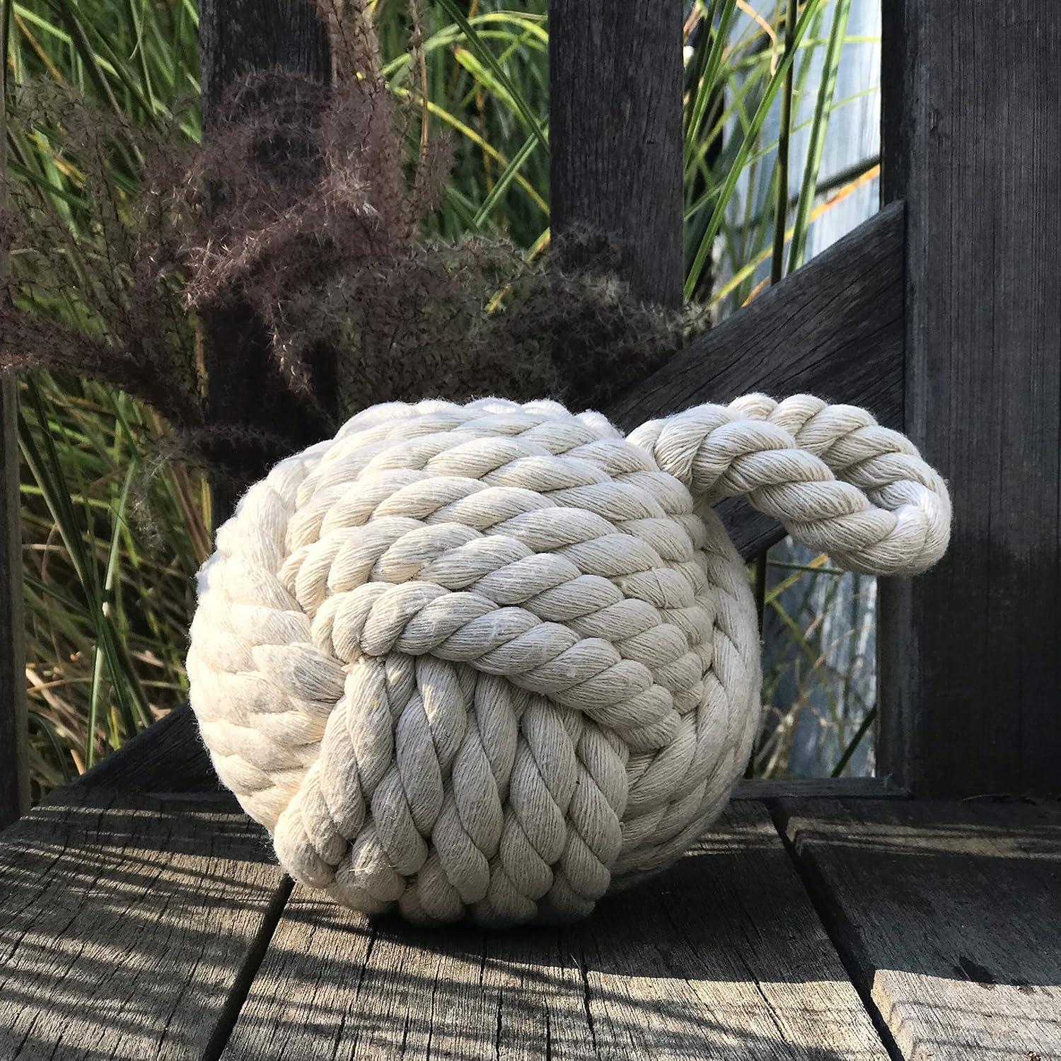 Monkey Knot Jute Weighted Floor Stop