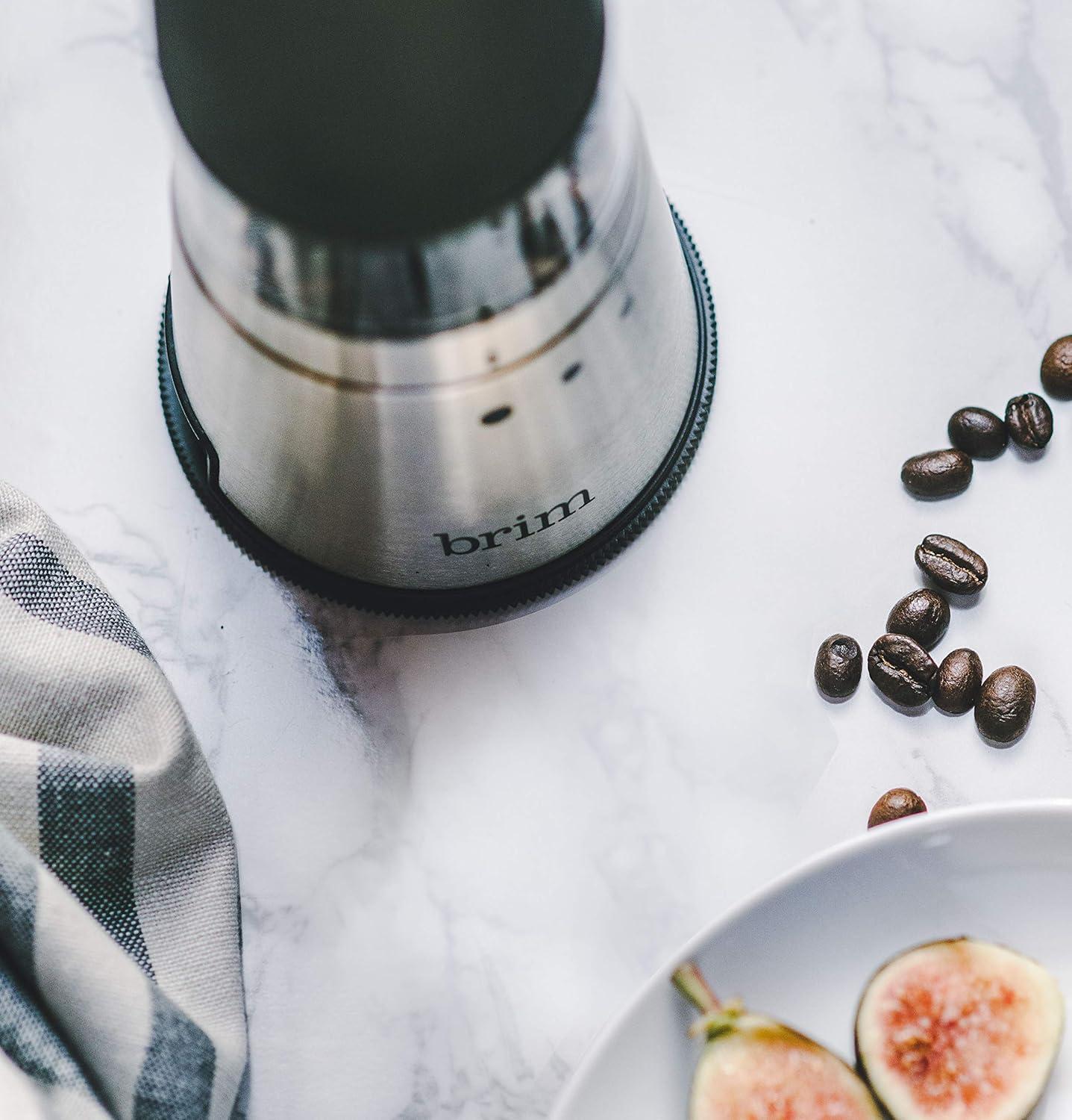 Brim - 1.6-Oz Electric Handheld Electric Coffee Grinder - Stainless Steel