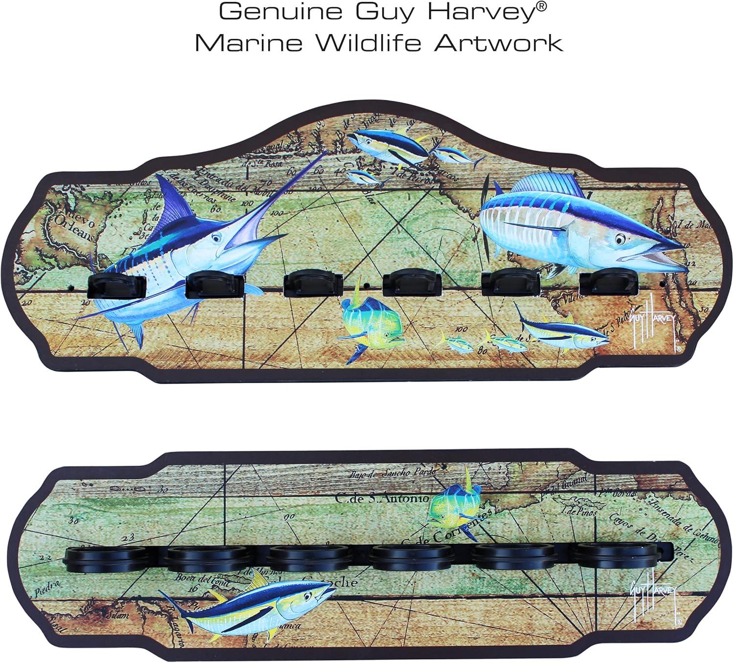 Guy Harvey Bajo Estante de Pared de 6 Varillas